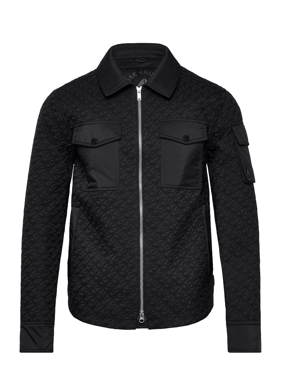 Moose Knuckles - MONO SHIRT JACKET - plonos striukės - black - 1
