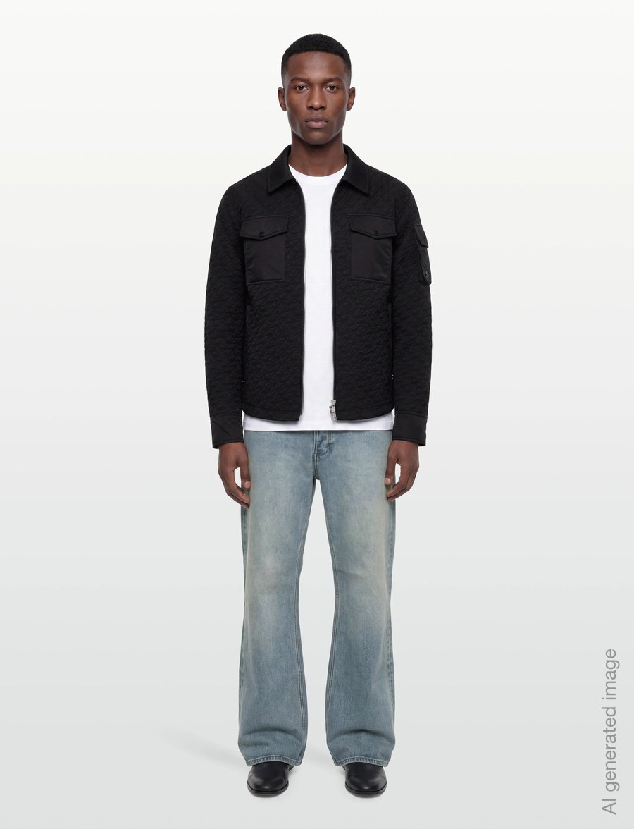 Moose Knuckles - MONO SHIRT JACKET - plonos striukės - black - 0