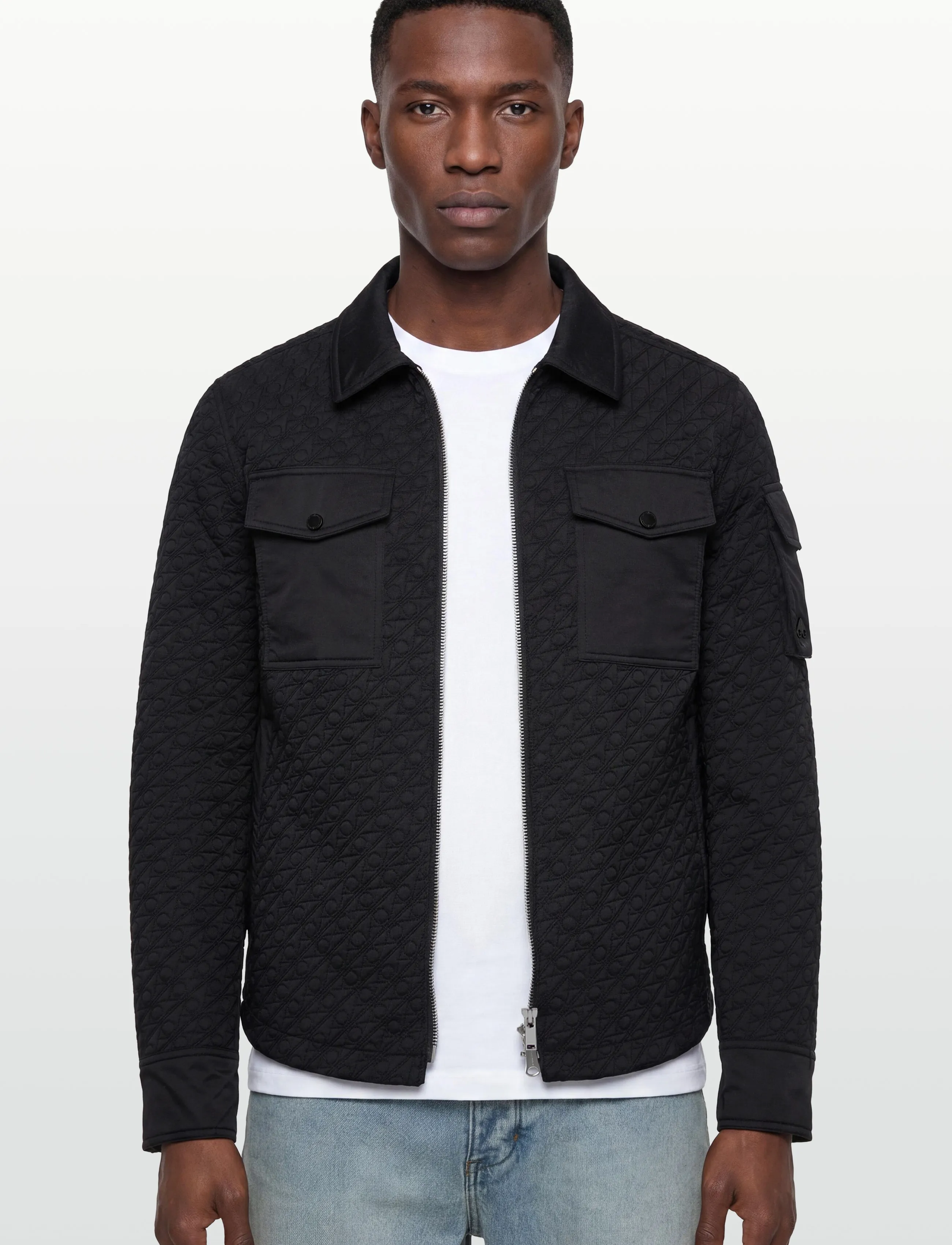 Moose Knuckles - MONO SHIRT JACKET - Õhukesed jakid - black - 3