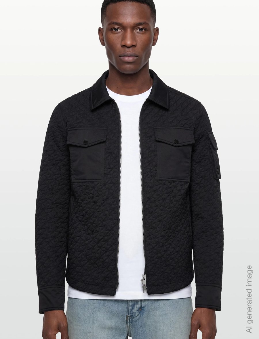 Moose Knuckles - MONO SHIRT JACKET - plonos striukės - black - 3