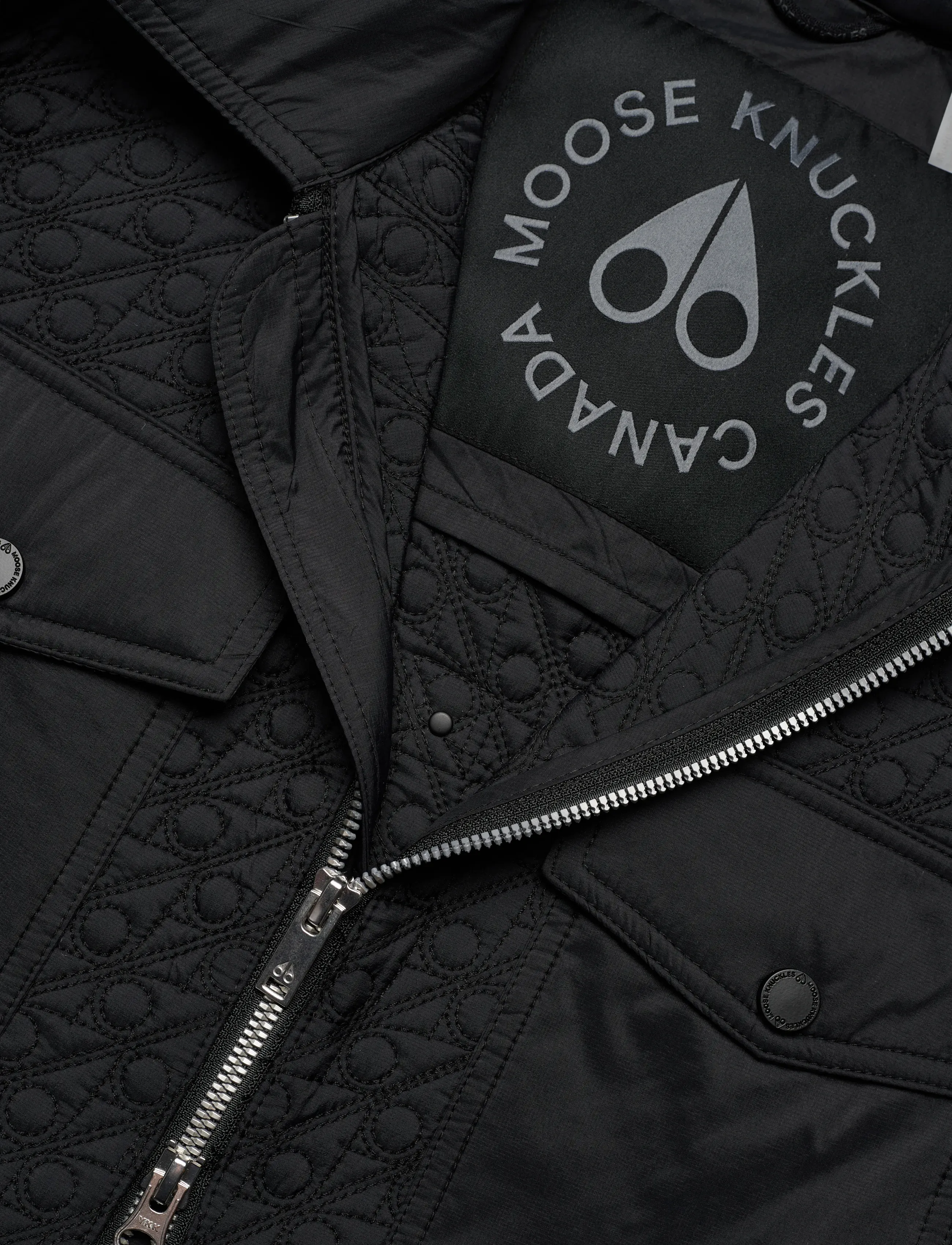 Moose Knuckles - MONO SHIRT JACKET - Õhukesed jakid - black - 5