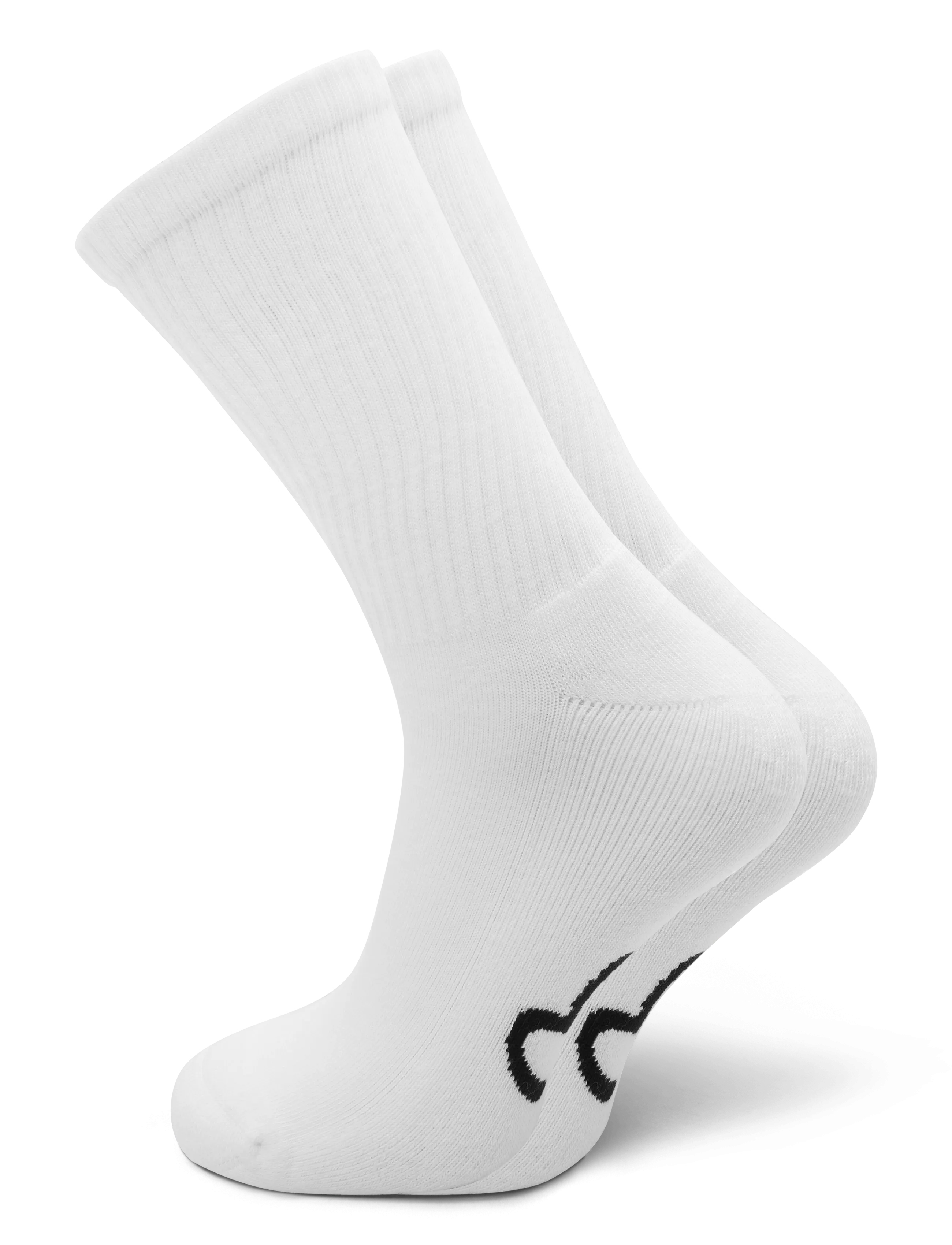 Moose Knuckles LOGO ICON SOCKS - Moose Knuckles - WHITE W/BLK LOGO / white