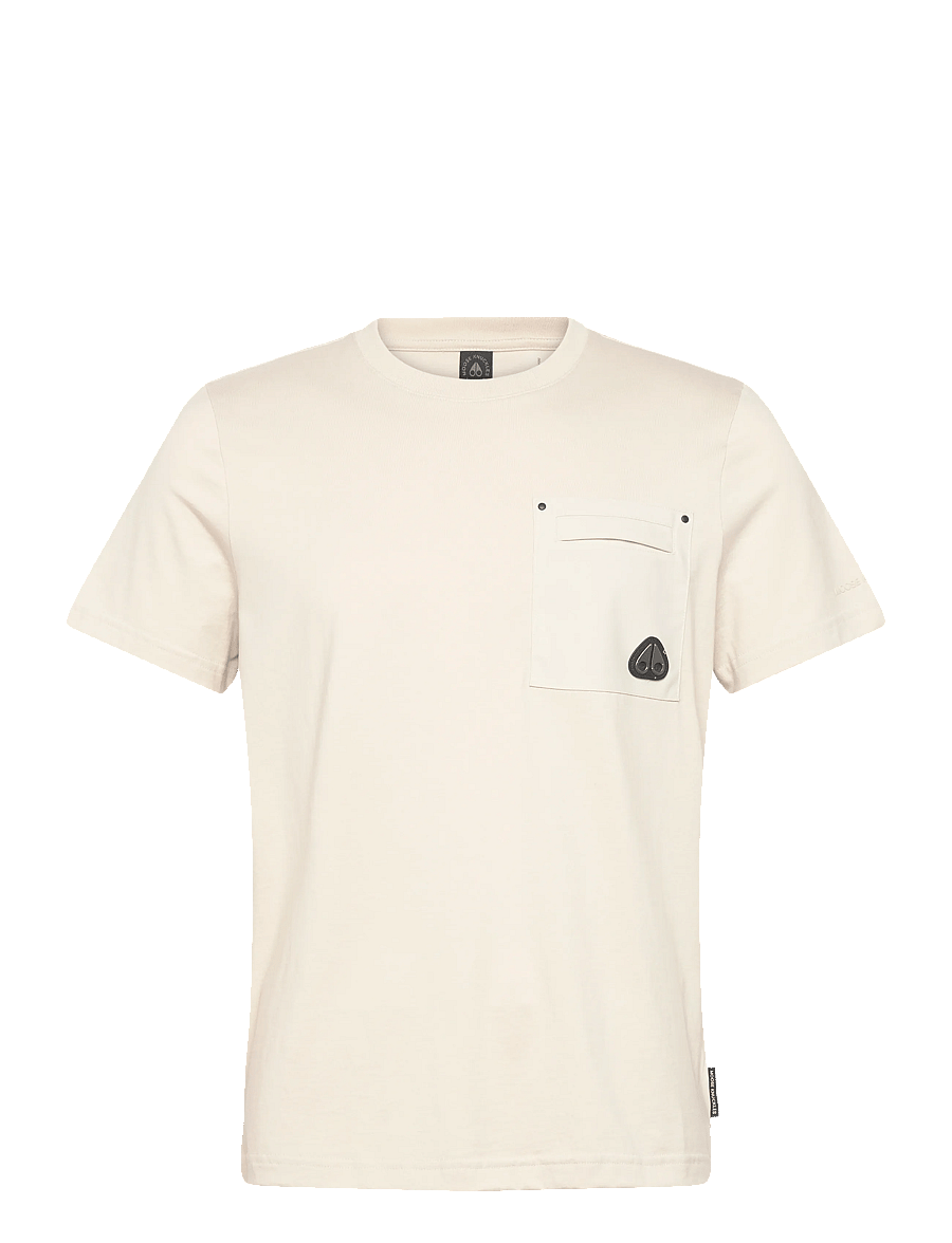 Moose Knuckles - DALON TEE - short-sleeved t-shirts - alabaster - 1