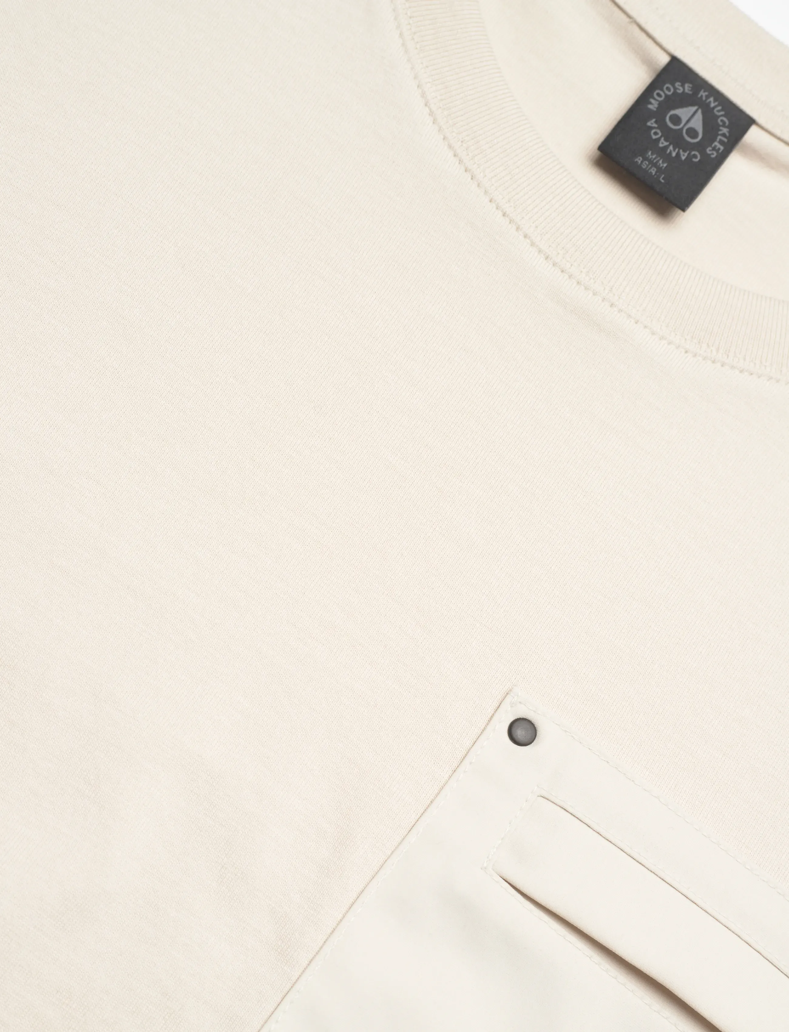 Moose Knuckles - DALON TEE - stutterma bolir - alabaster - 5