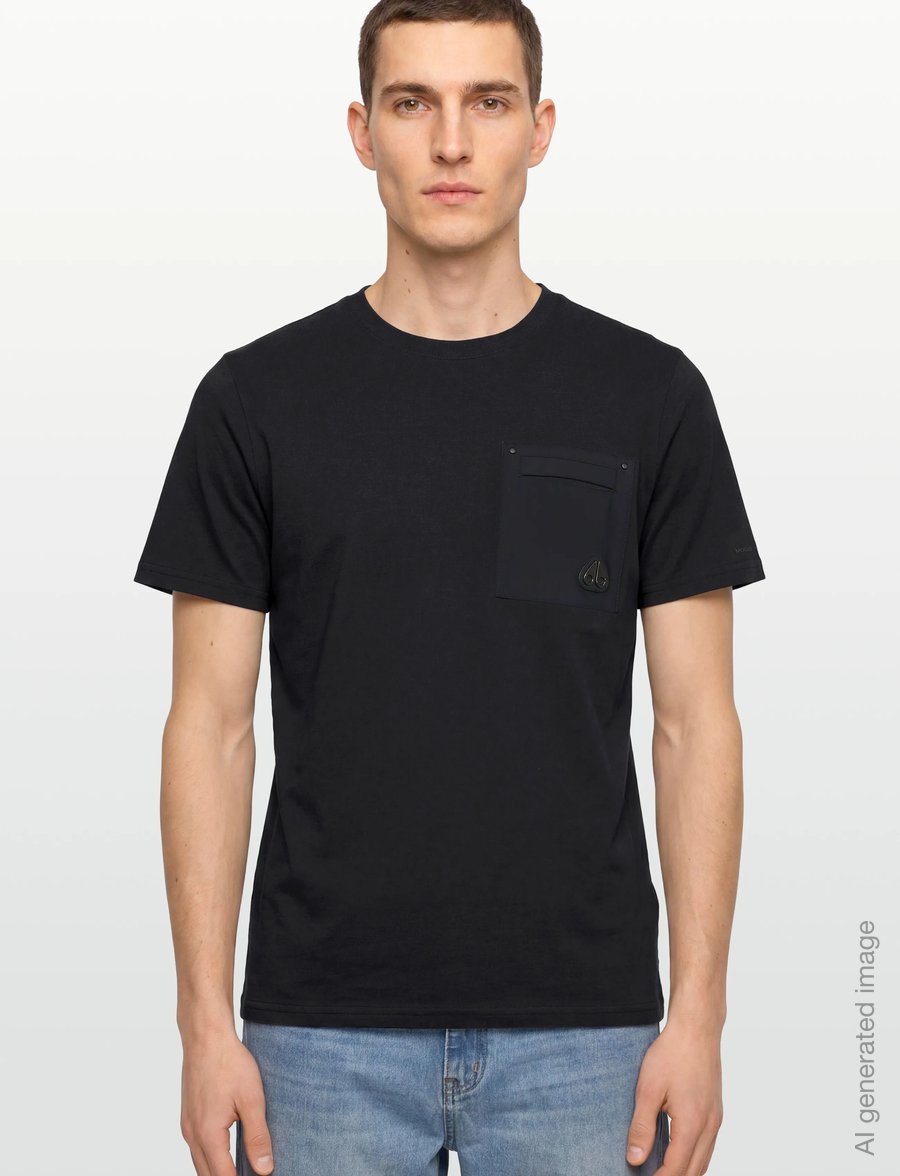 Moose Knuckles - DALON TEE - lühikeste varrukatega t-särgid - black - 3