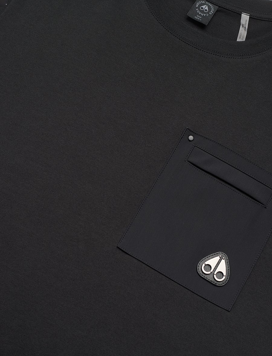 Moose Knuckles - DALON TEE - lühikeste varrukatega t-särgid - black - 5