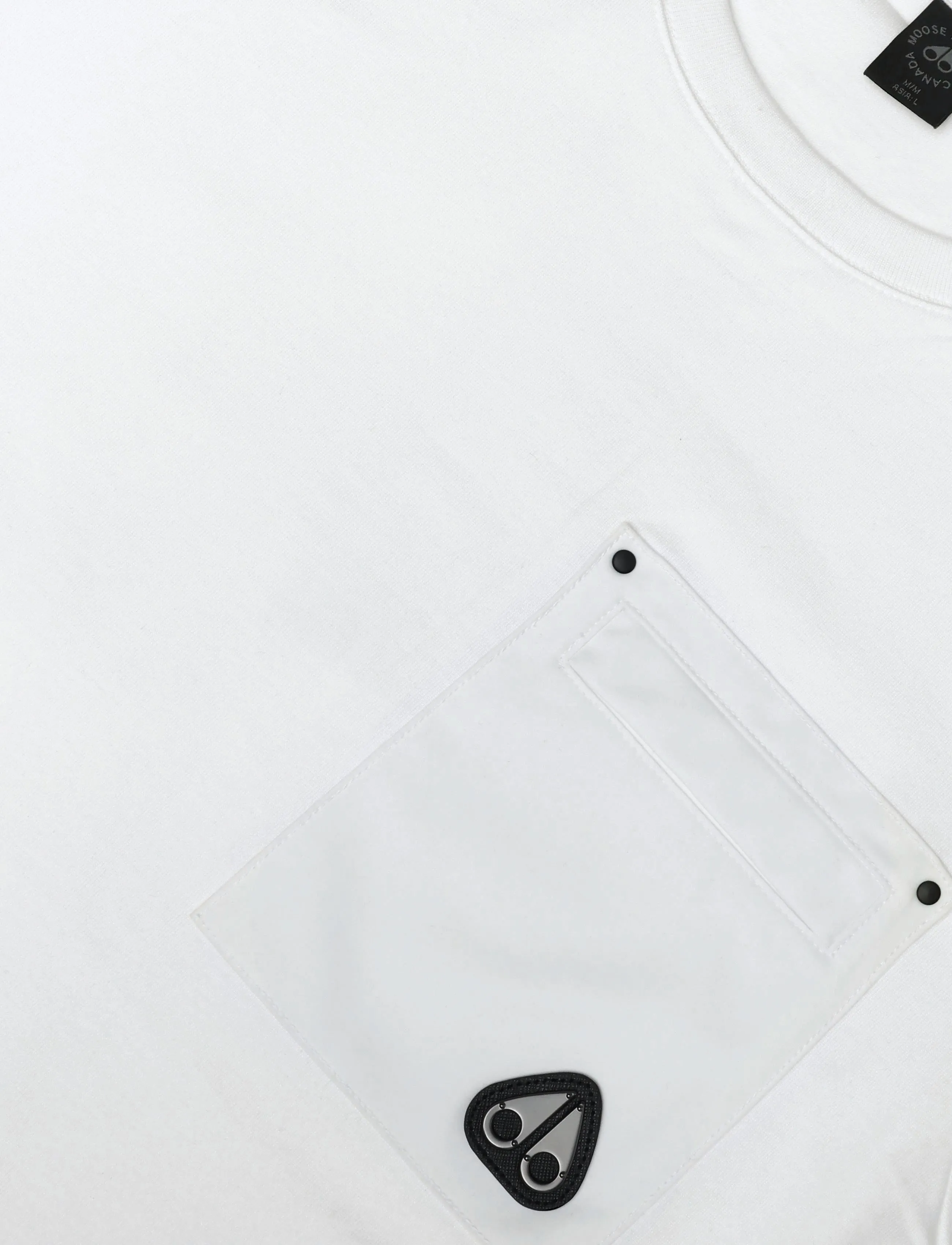 Moose Knuckles - DALON TEE - short-sleeved t-shirts - white - 2
