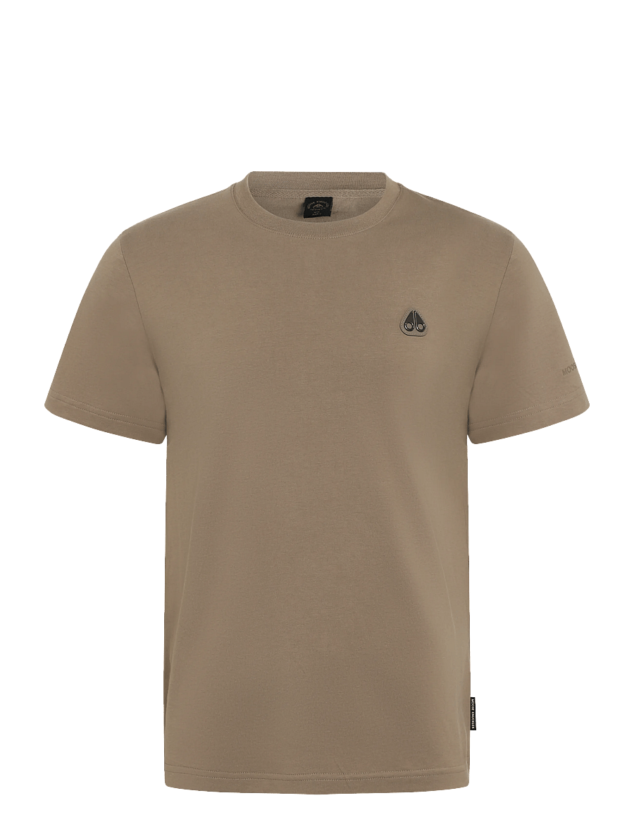 Moose Knuckles - CRESCENT TEE - short-sleeved t-shirts - ashen - 0