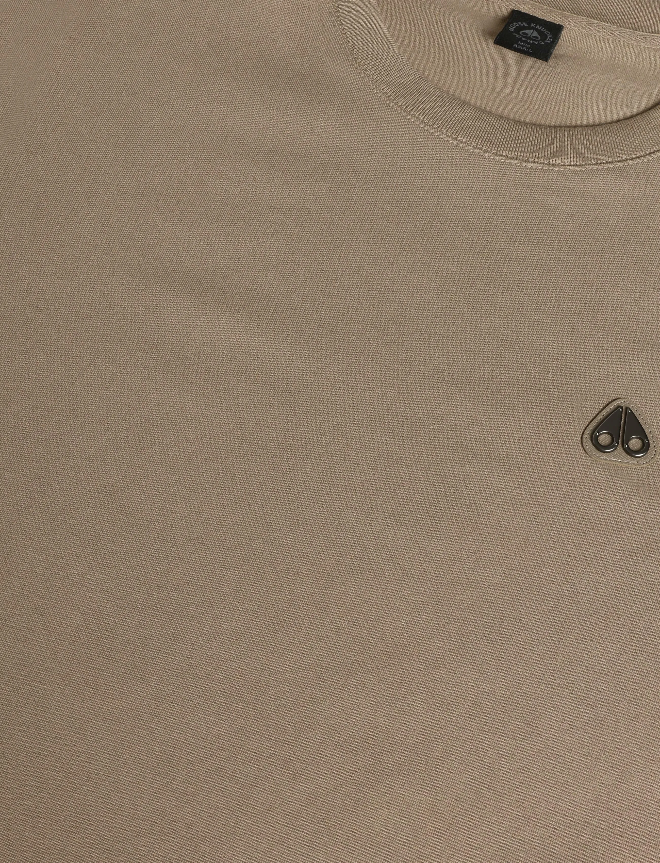 Moose Knuckles - CRESCENT TEE - short-sleeved t-shirts - ashen - 2