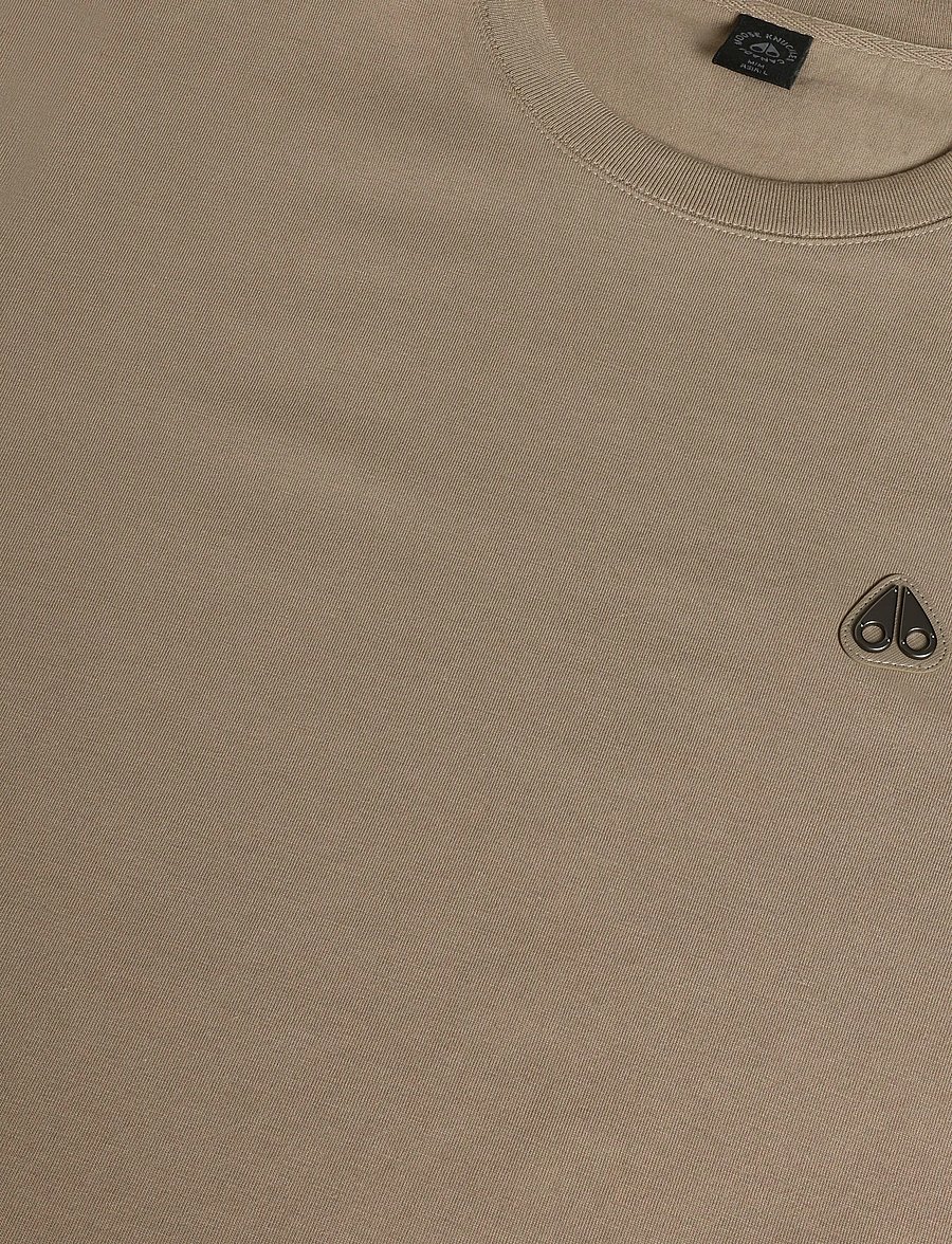 Moose Knuckles - CRESCENT TEE - short-sleeved t-shirts - ashen - 2