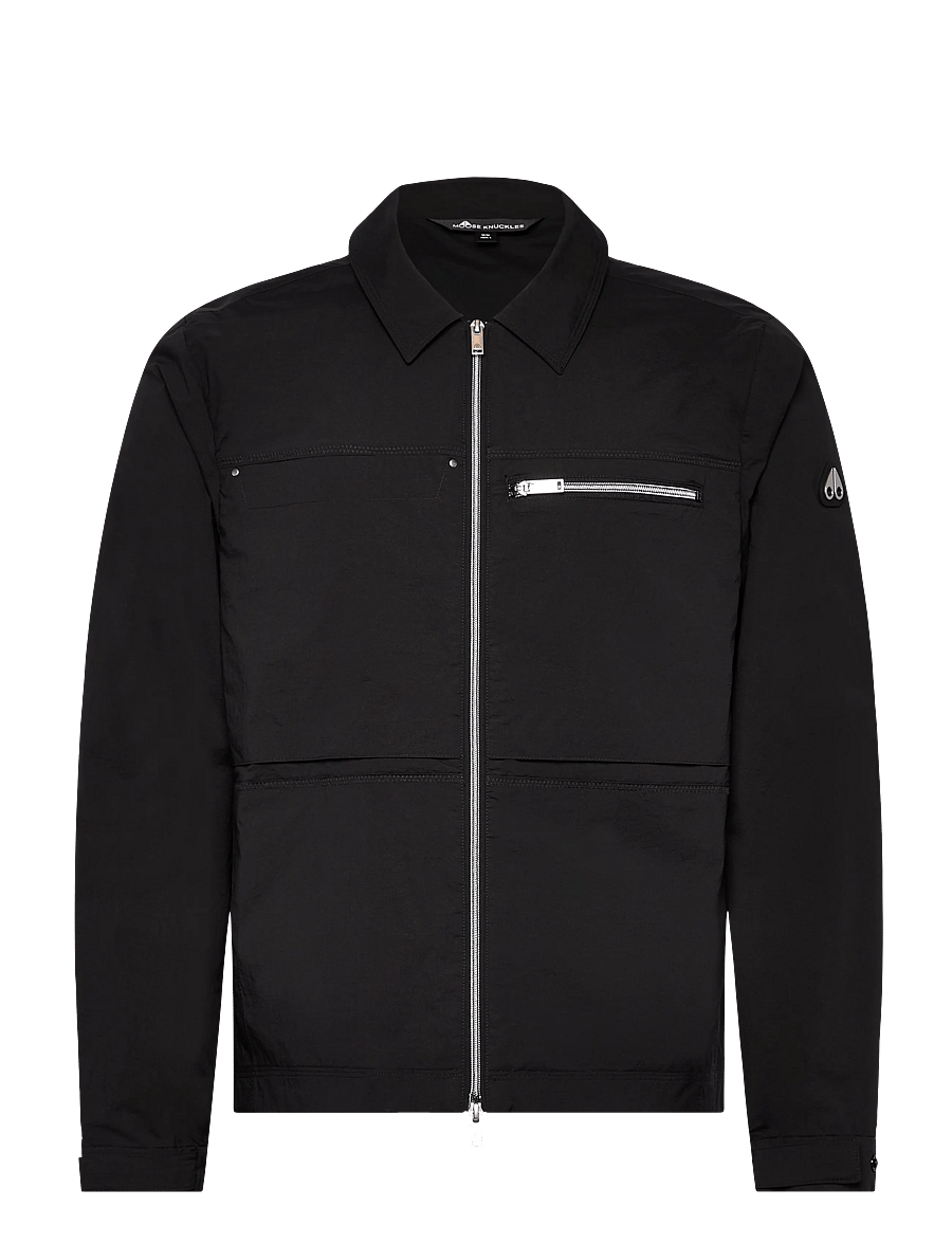 Moose Knuckles - TOPFLIGHT SHIRT JACKET - leichte jacken - black - 1
