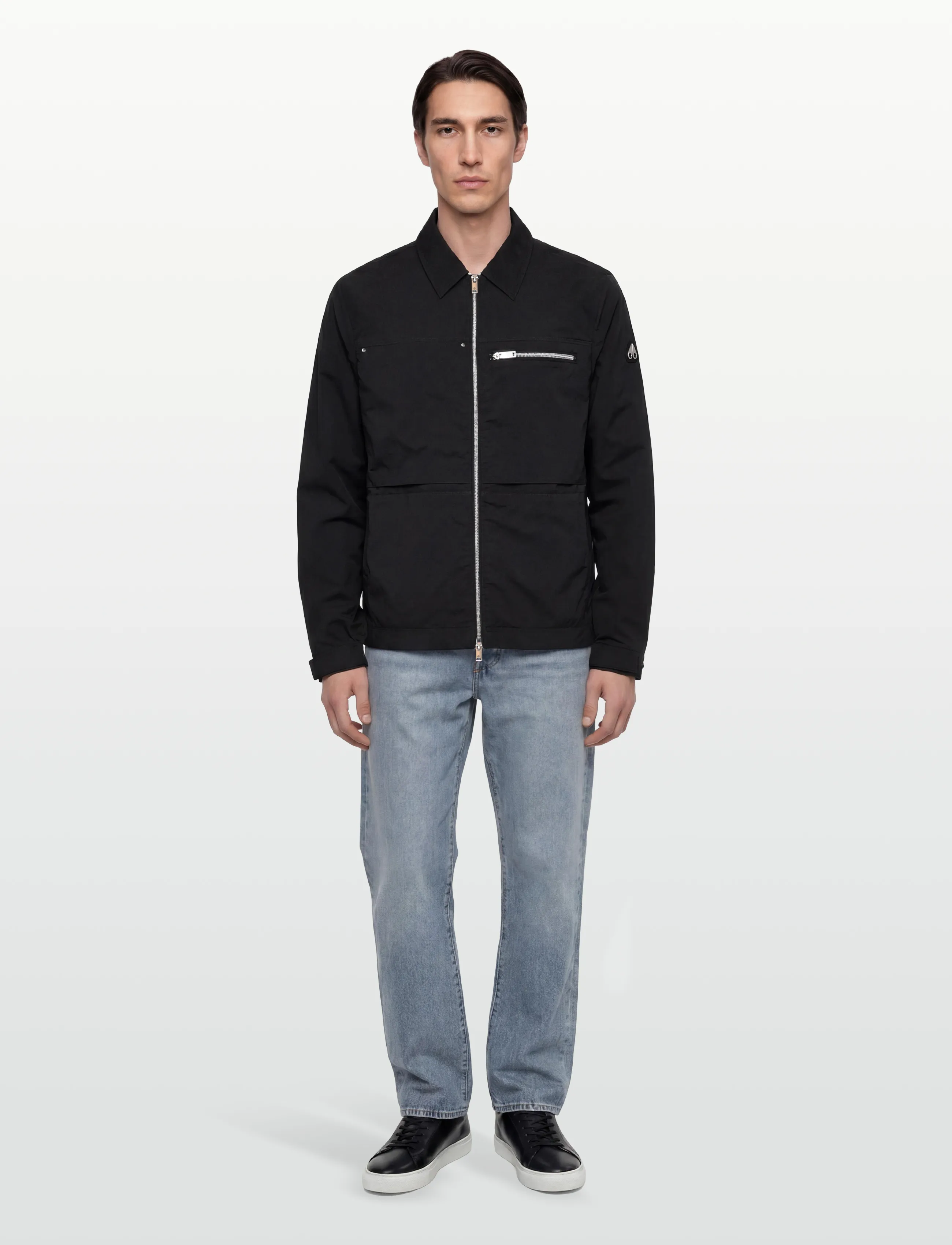 Moose Knuckles Topflight Shirt Jacket, Mænd, Skjortejakke, Sort, Str: S