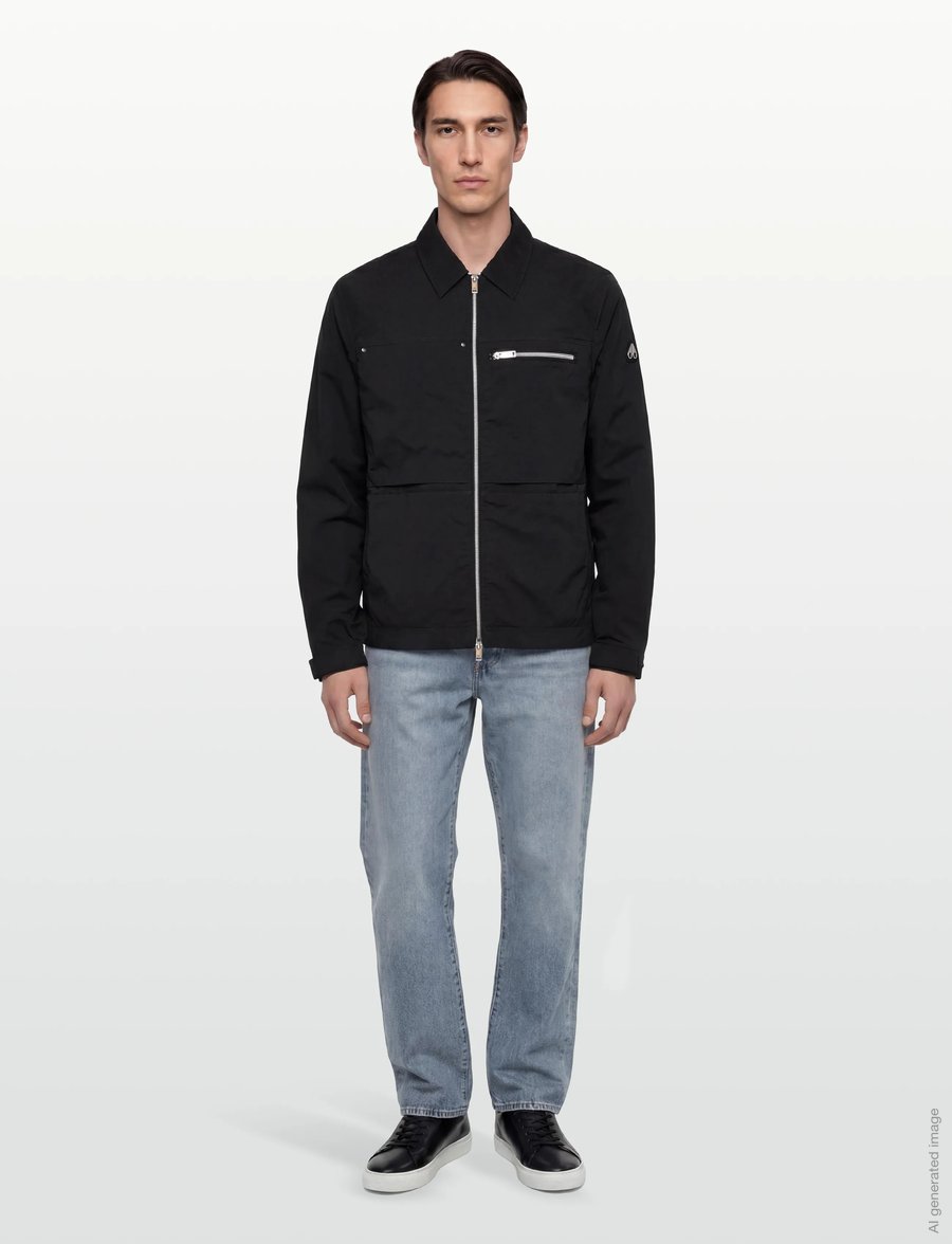 Moose Knuckles - TOPFLIGHT SHIRT JACKET - leichte jacken - black - 0