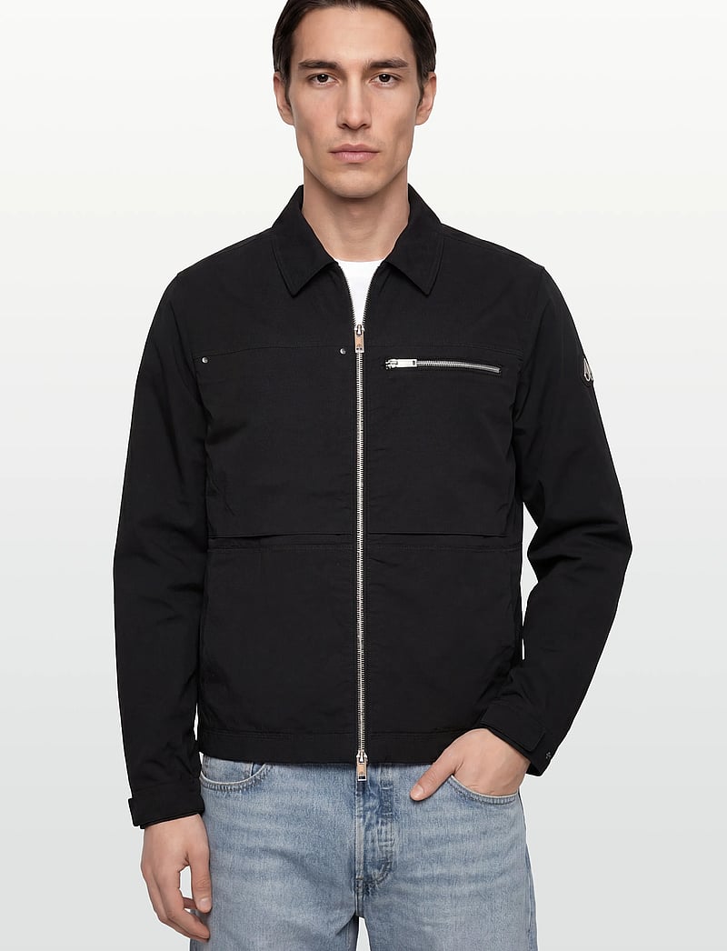 Moose Knuckles - TOPFLIGHT SHIRT JACKET - leichte jacken - black - 3
