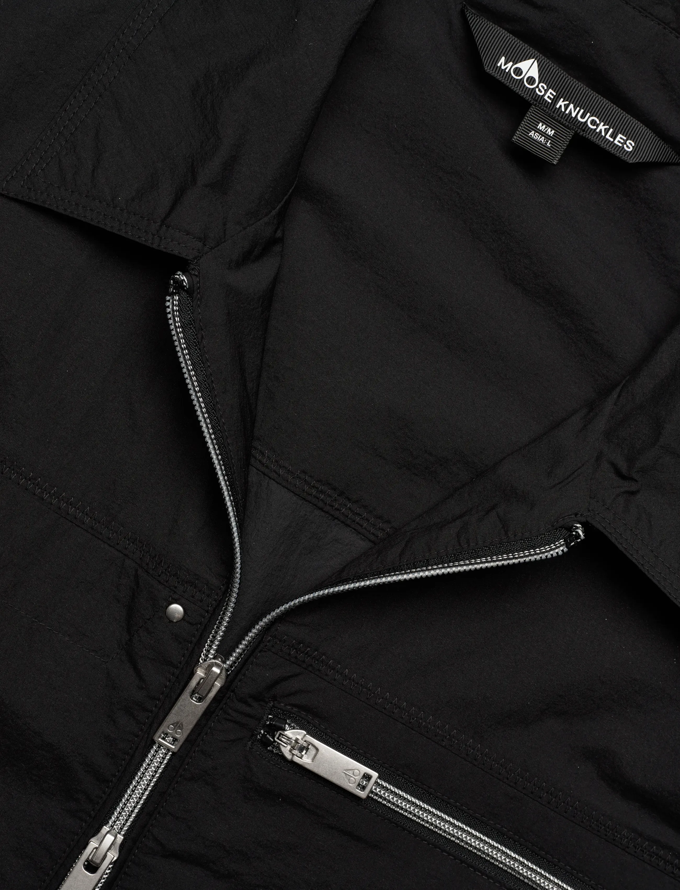Moose Knuckles - TOPFLIGHT SHIRT JACKET - leichte jacken - black - 5