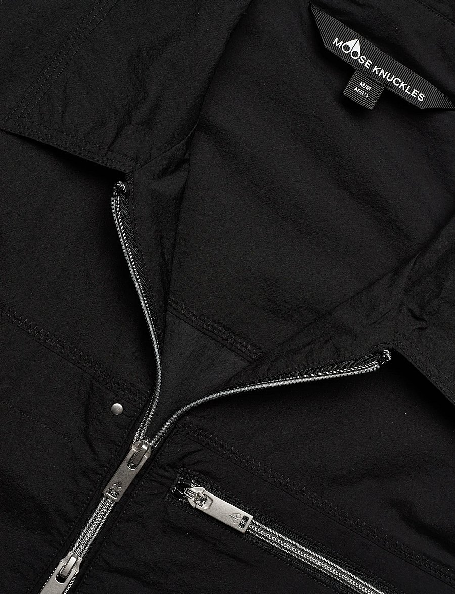 Moose Knuckles - TOPFLIGHT SHIRT JACKET - leichte jacken - black - 5