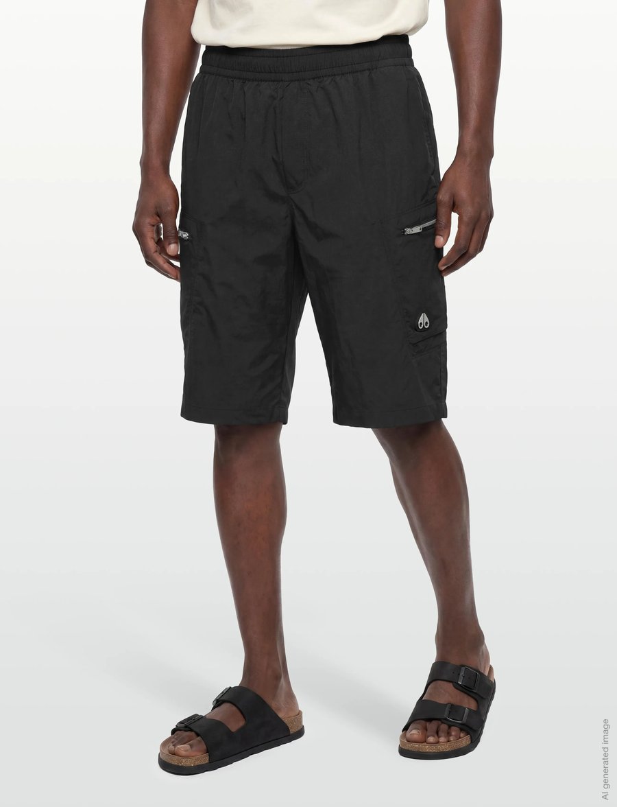 Moose Knuckles - TOPFLIGHT CARGO SHORT - cargo shorts - black - 3