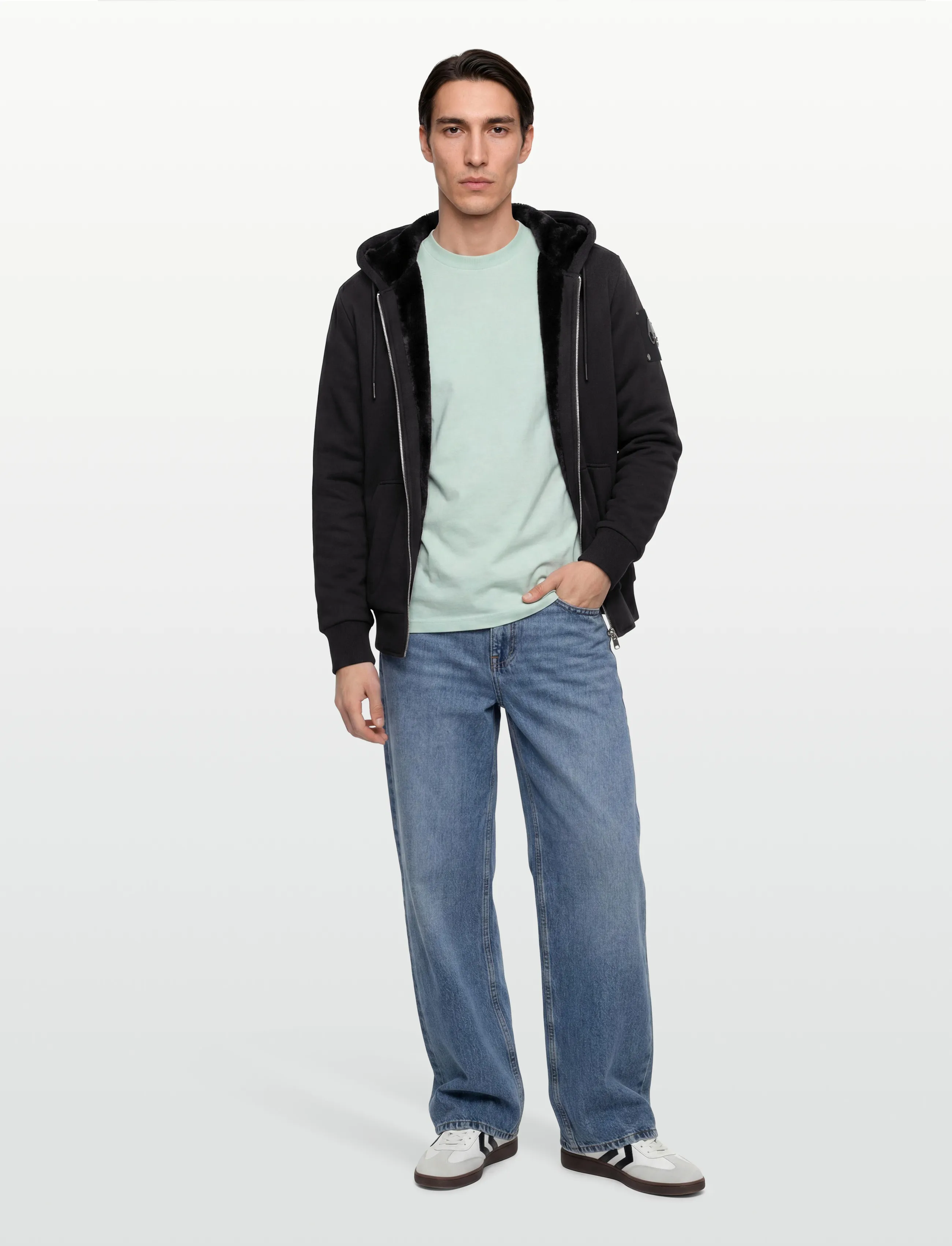 Moose Knuckles Classic Bunny, L, Jackets, Schwarz - Bomber Männerswear