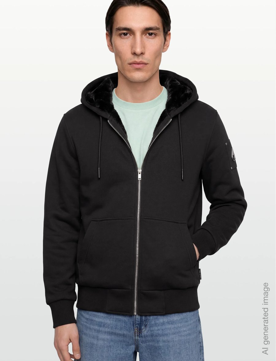 Moose Knuckles - CLASSIC BUNNY - kapuzenpullover - black - 3