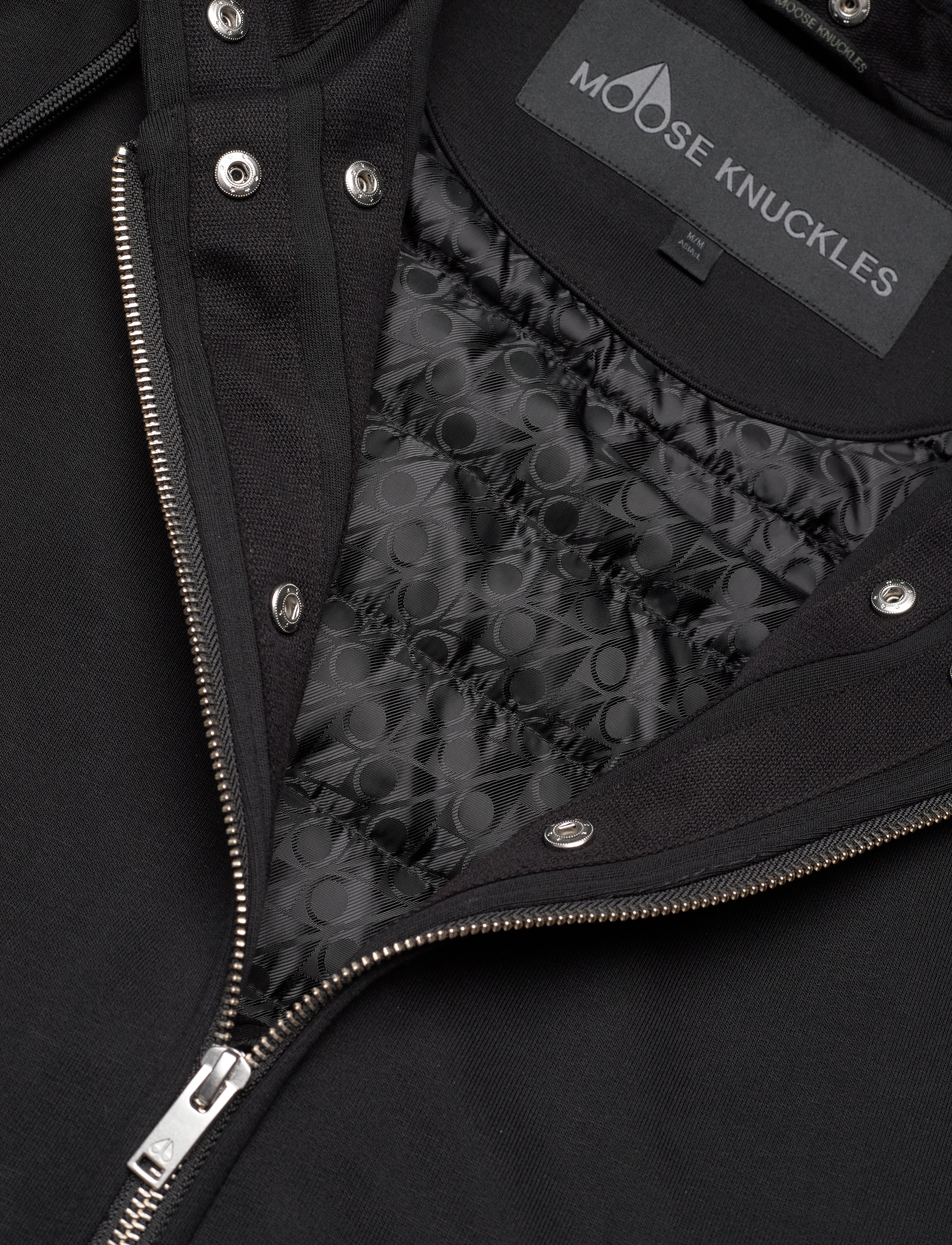 Moose Knuckles - CLASSIC BUNNY - kapuutsiga dressipluusid - black - 3