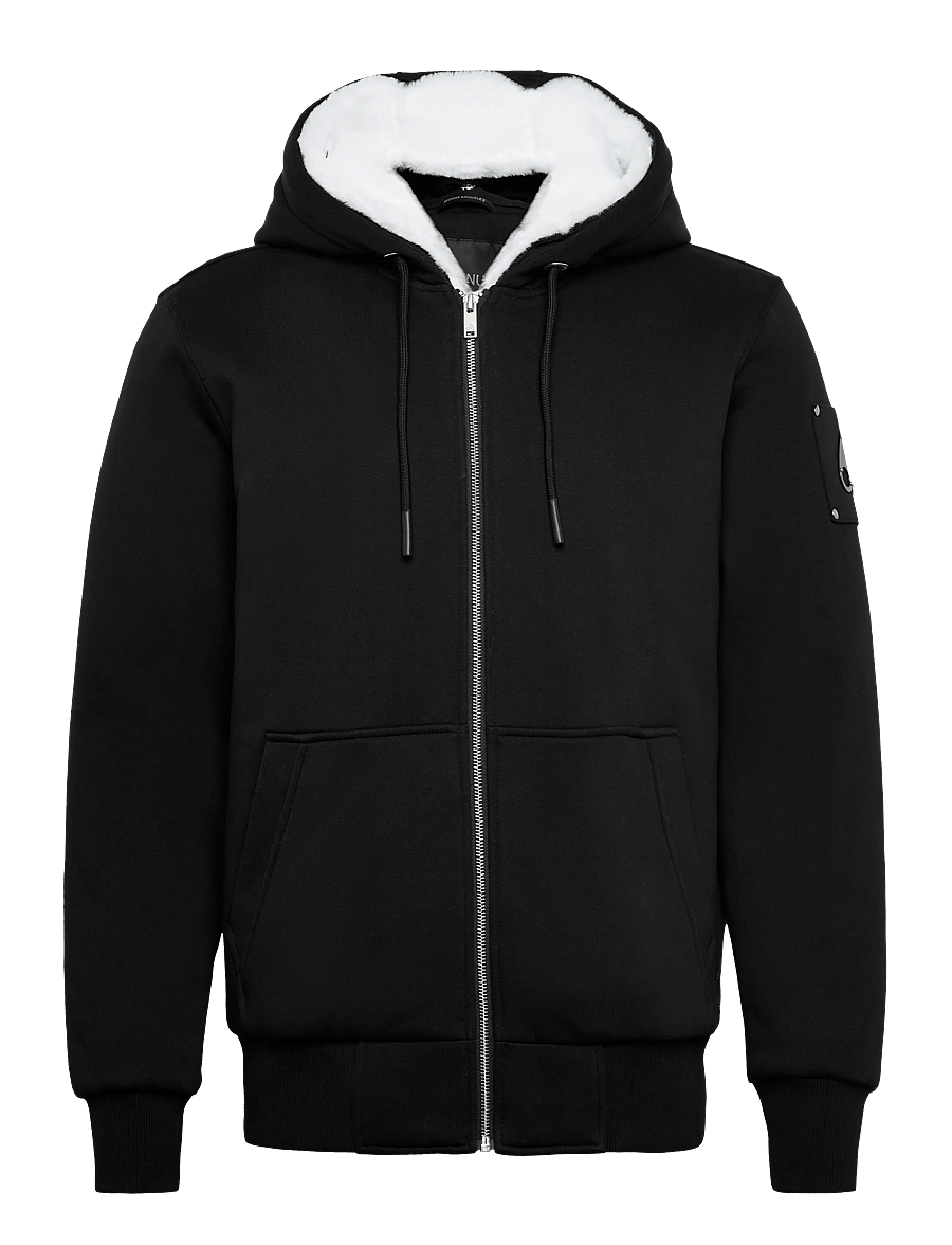 Moose Knuckles - CLASSIC BUNNY - kapuzenpullover - black w/white - 0