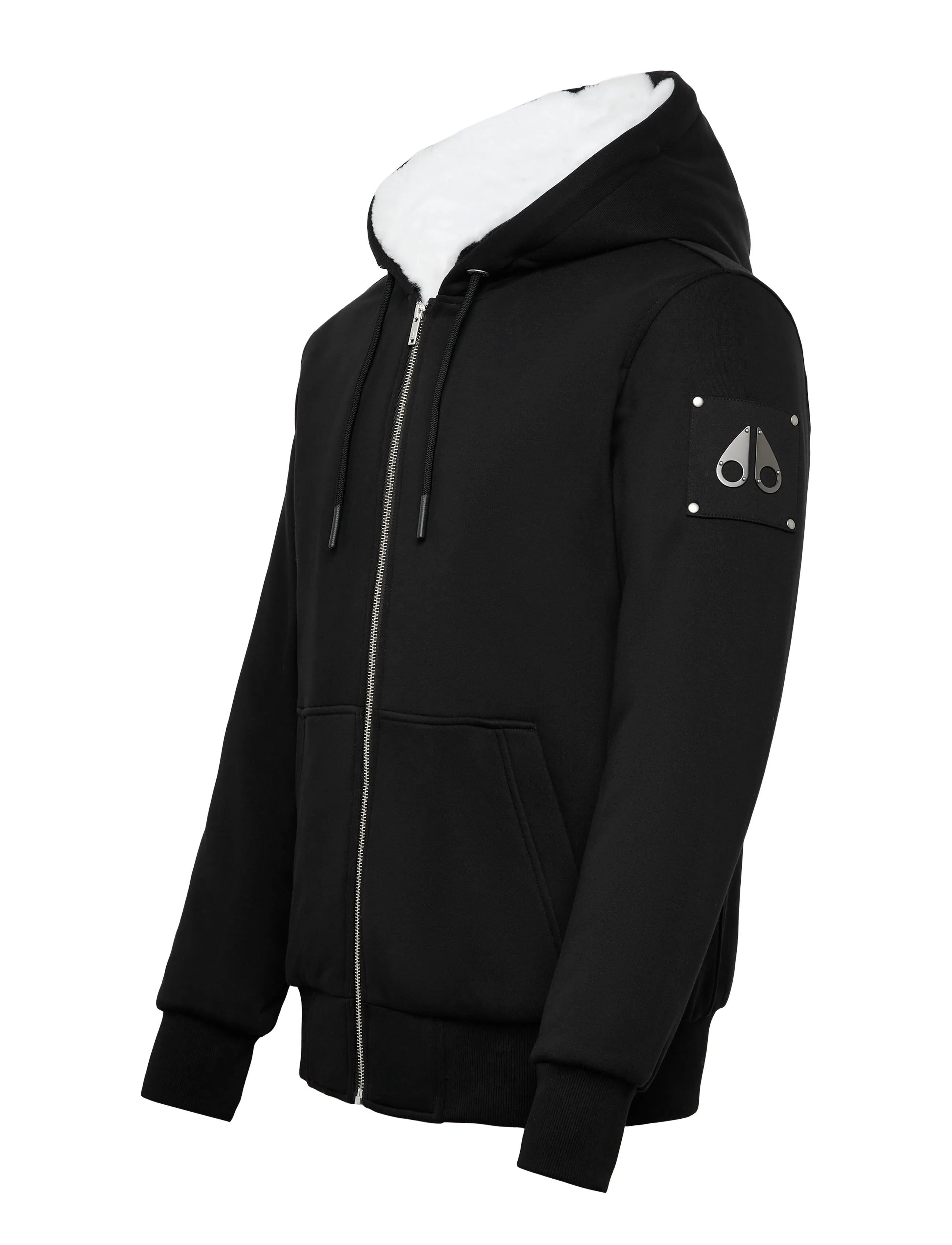 Moose Knuckles - CLASSIC BUNNY - kapuzenpullover - black w/white - 2