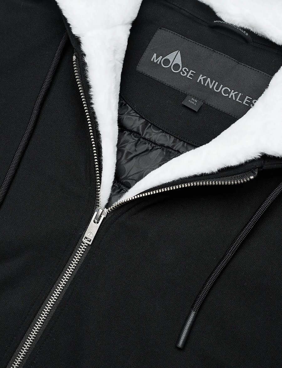 Moose Knuckles - CLASSIC BUNNY - kapuzenpullover - black w/white - 3