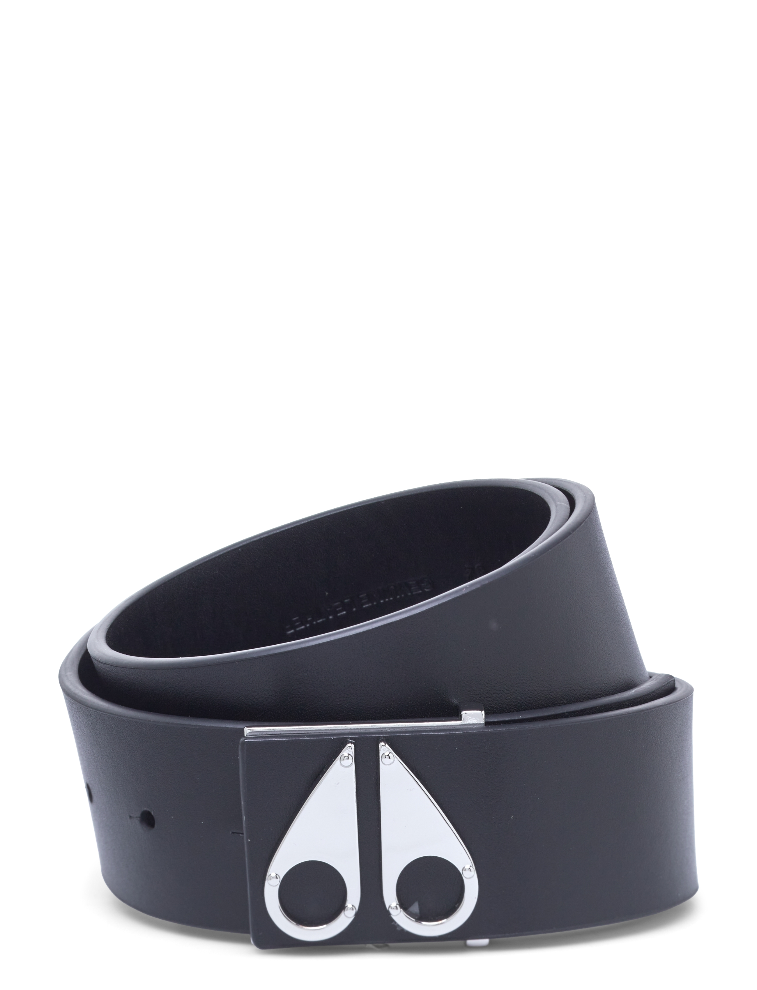 Moose Knuckles Logo Icon Belt, 85, Belts, Grau - Classic Männerswear