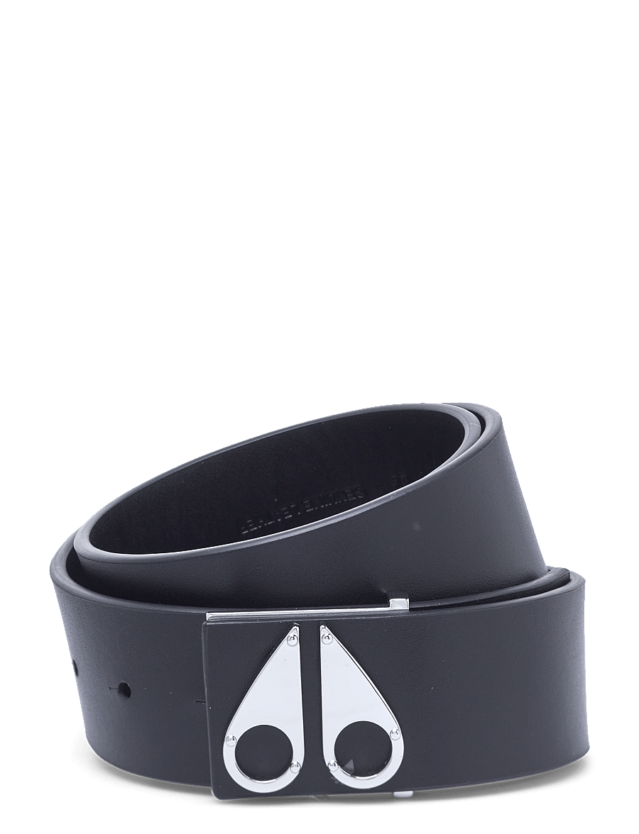 Moose Knuckles - LOGO ICON BELT - klassische gürtel - silver - 0