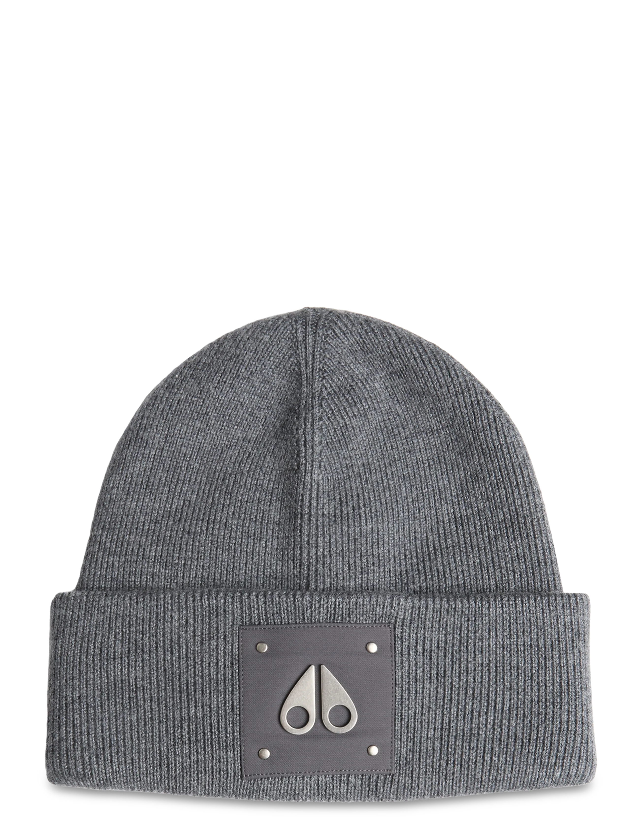 Moose Knuckles Logo Icon Beanie, Herren, Logo Beanie, Grau, Gr.ONE SIZE