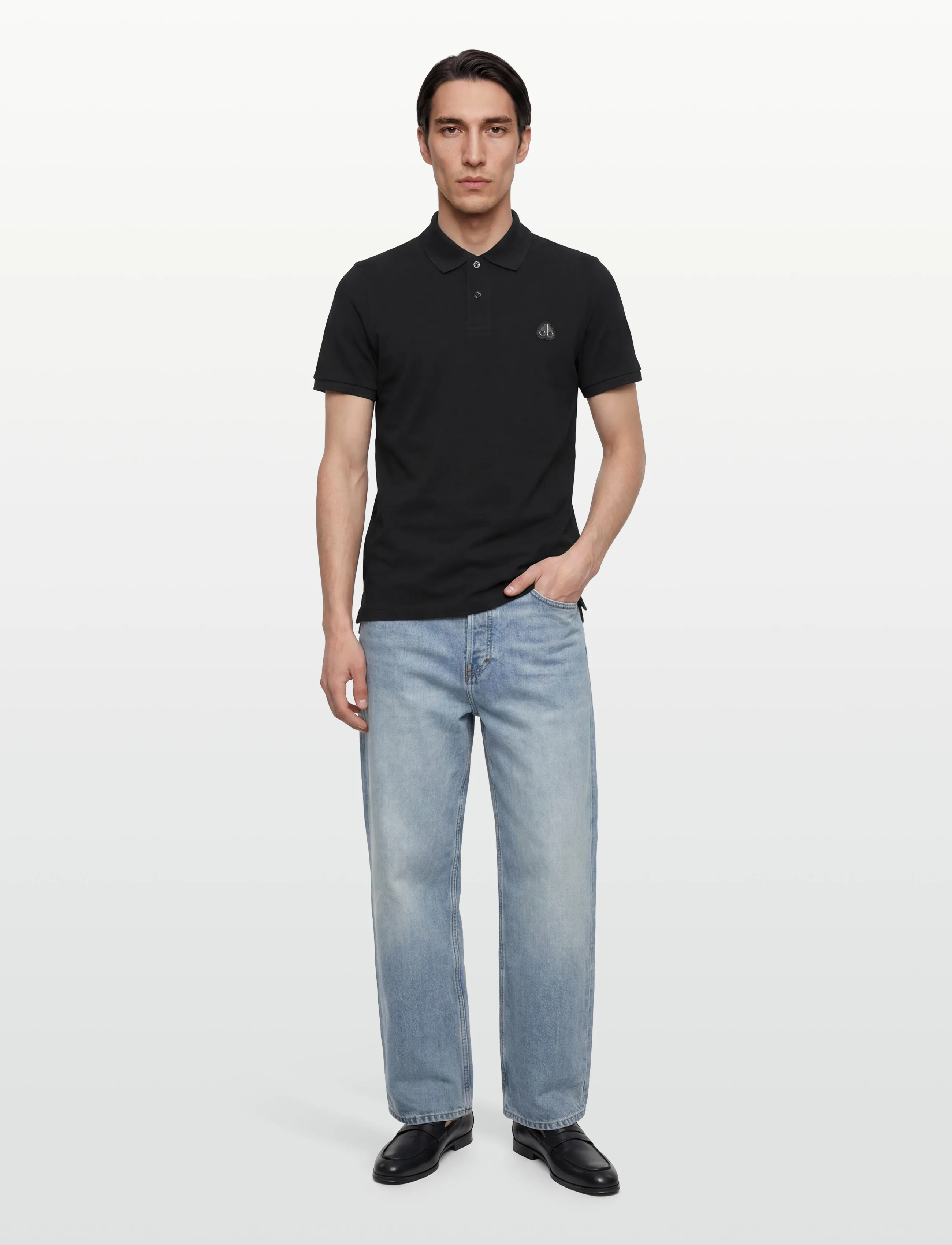 Moose Knuckles EVERETT POLO - 4 for 3 - BLACK / black