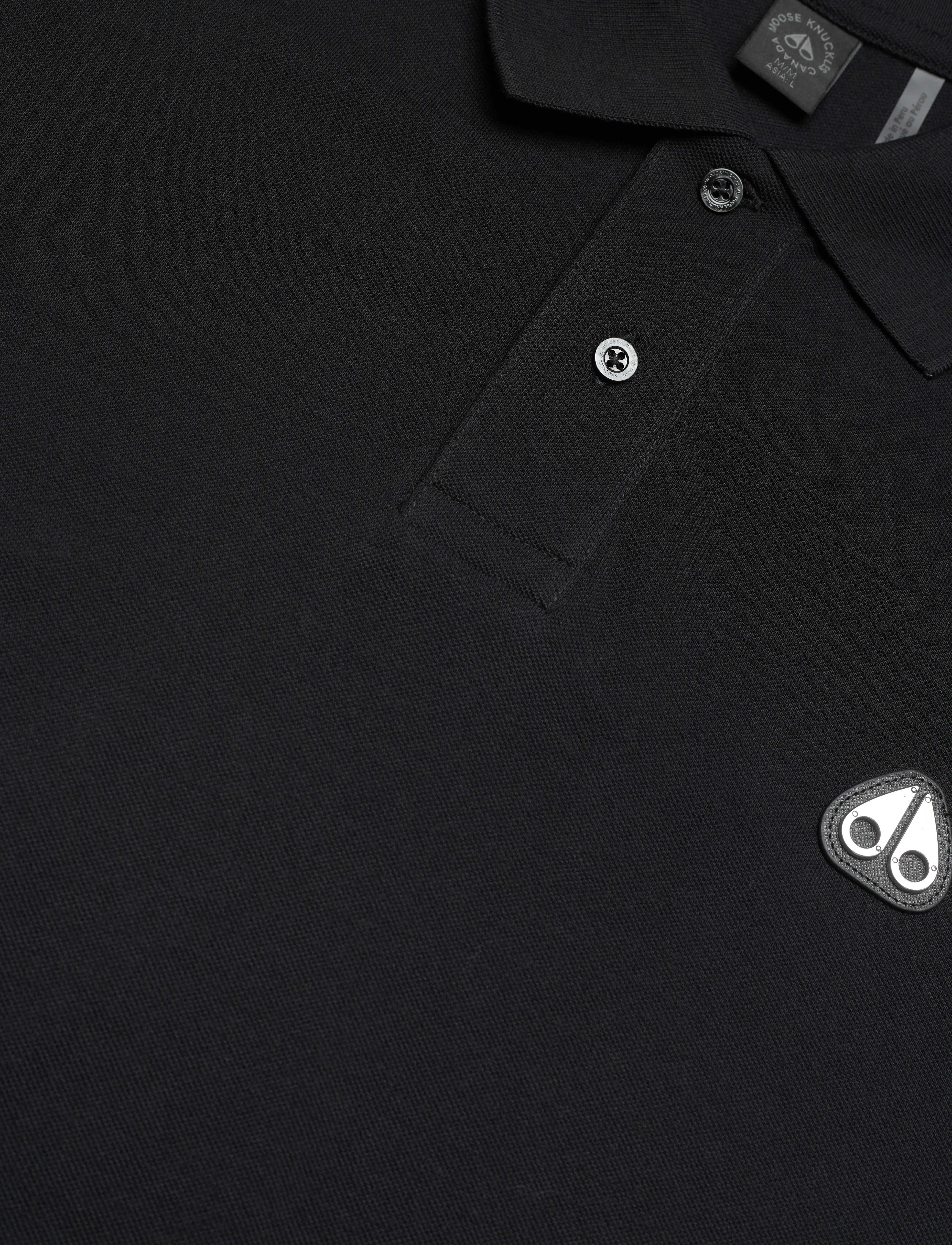Moose Knuckles - EVERETT POLO - kurzärmelig - black - 5