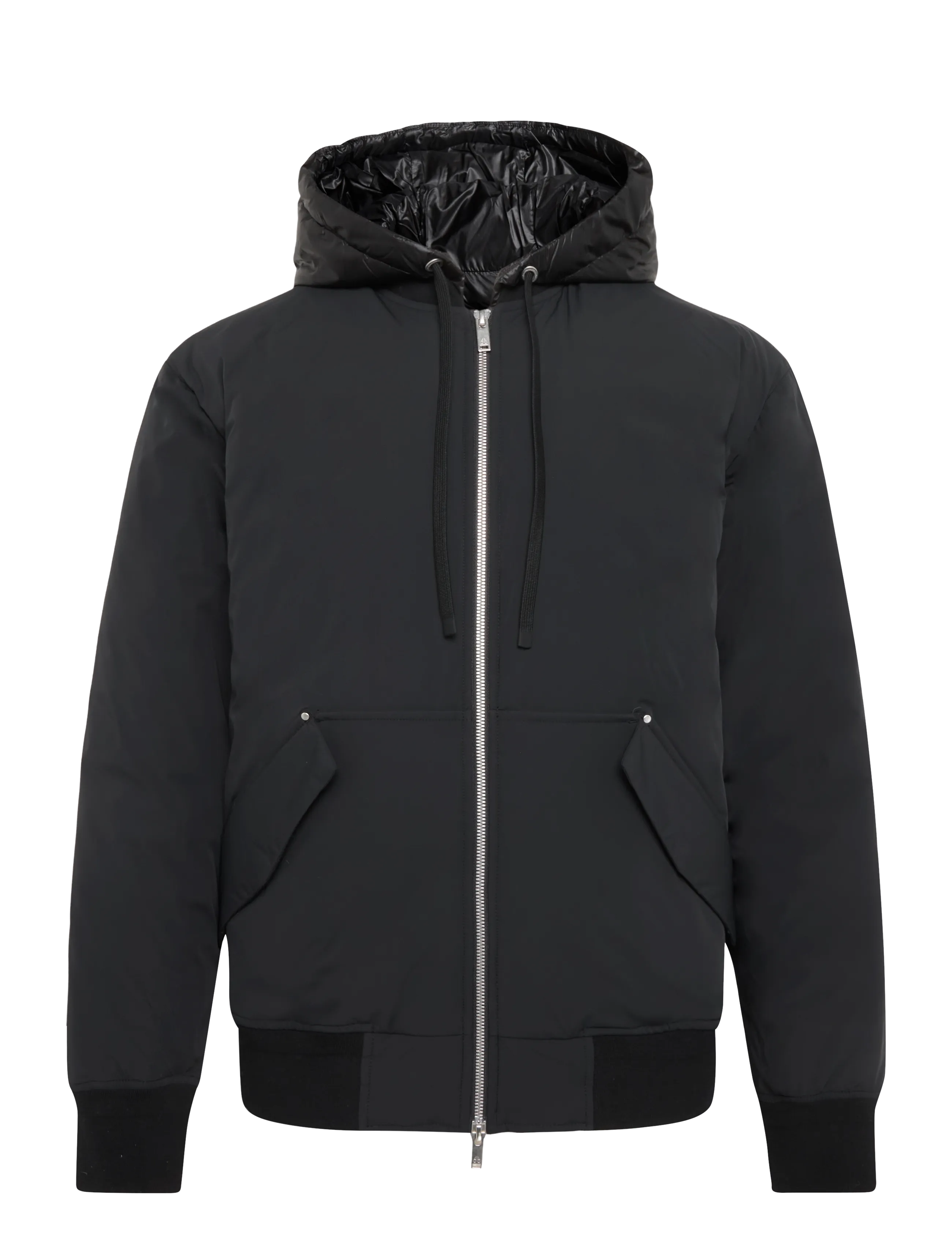 Moose Knuckles Brixton Bomber, Herren, Kapuzen Bomberjacke, Schwarz, Gr.S