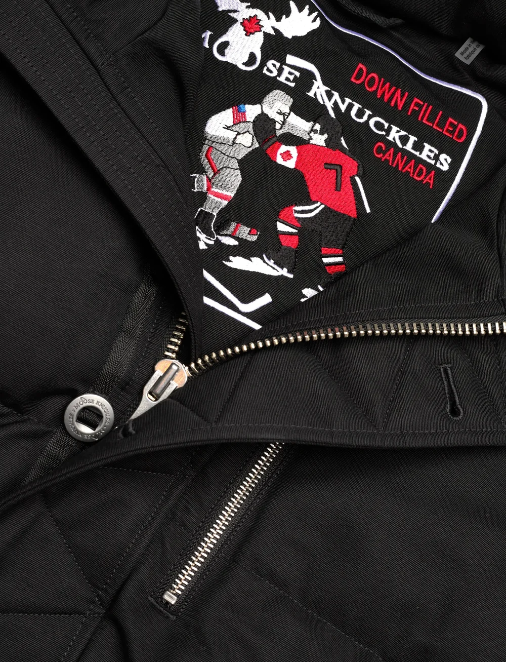 Moose Knuckles - ORIGINAL 3Q JACKET - fodrade jackor - blk w/nat sh - 4