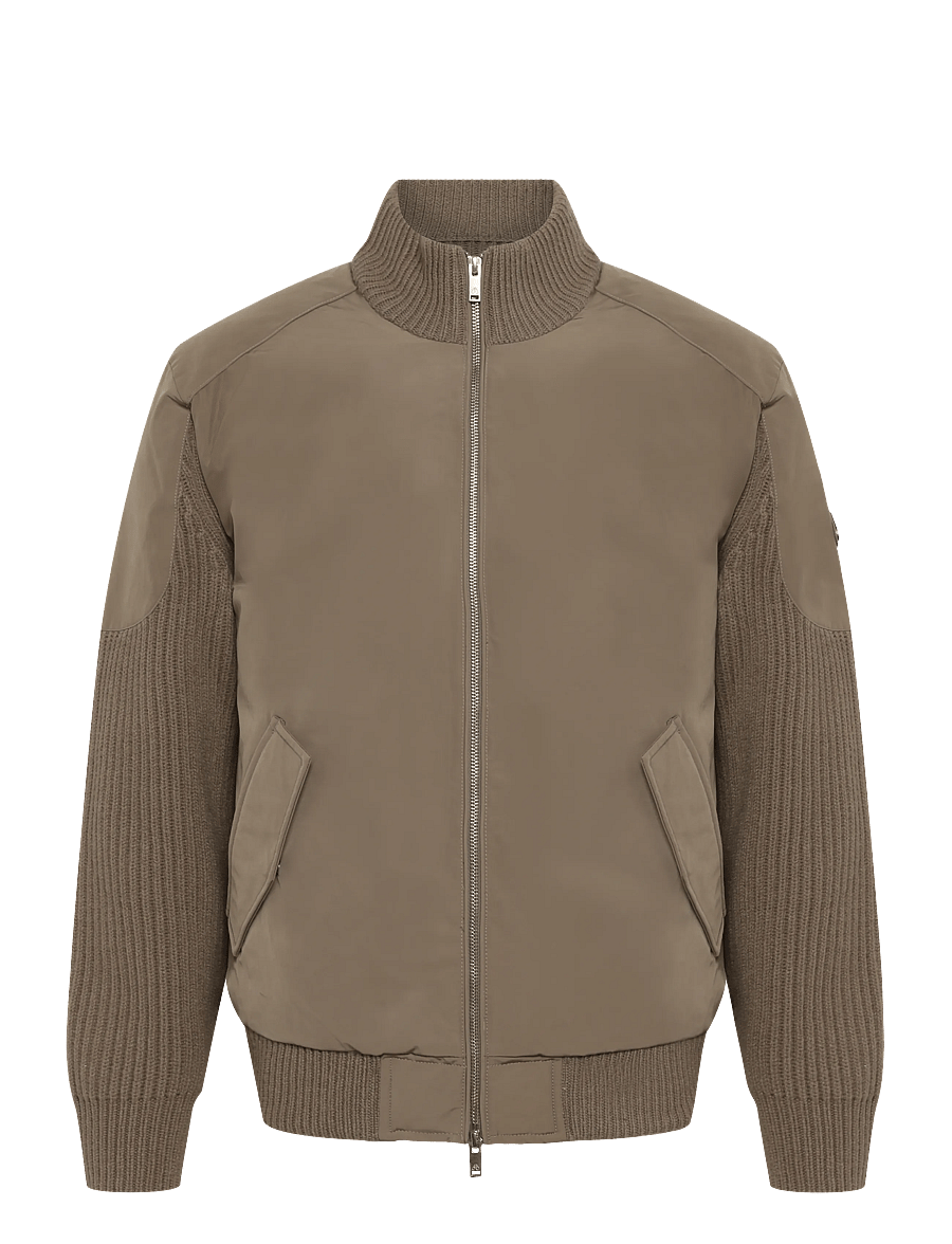 Moose Knuckles - MAGNUS KNIT HYBRID - hybrid jackets - ashen - 0