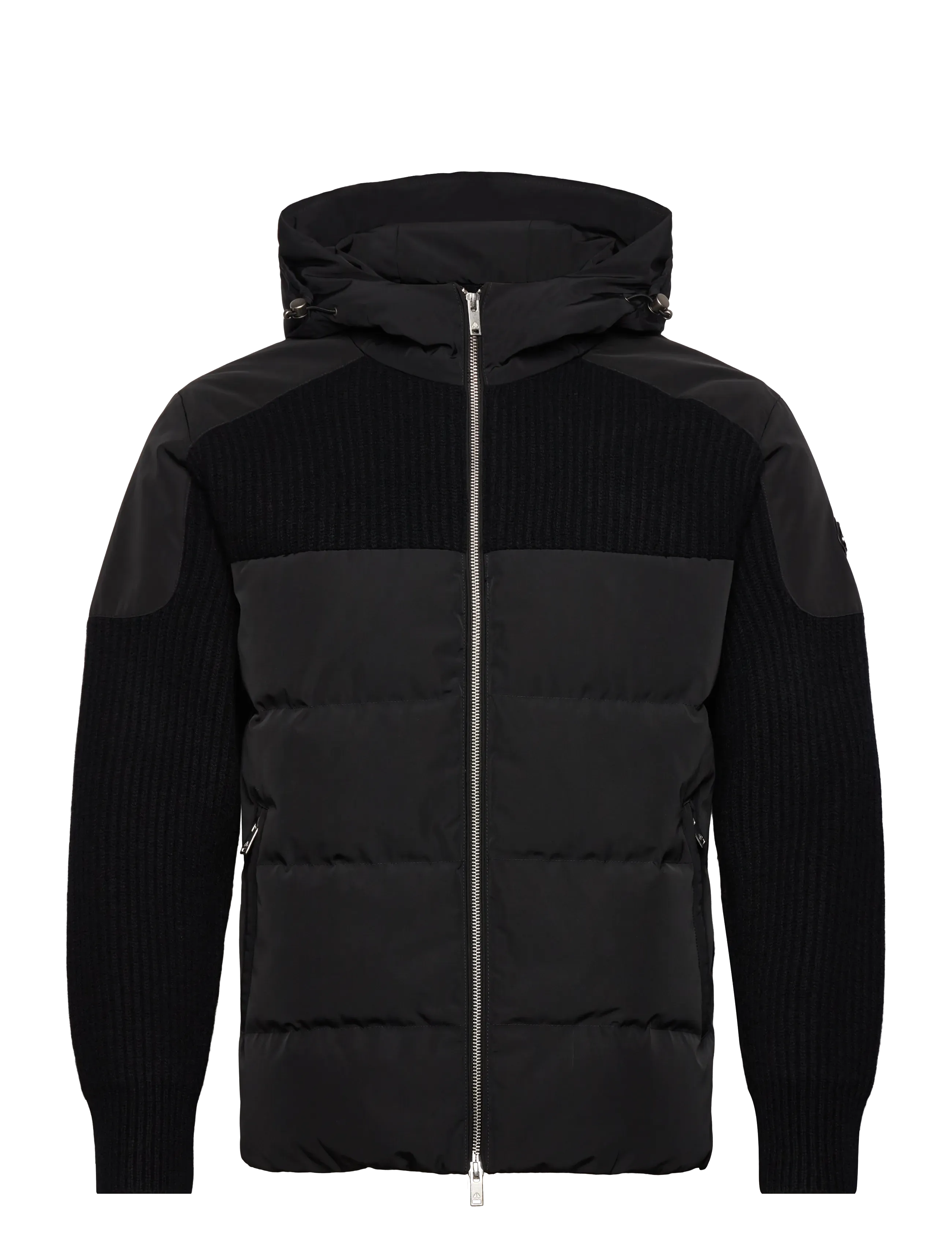 Moose Knuckles GLENVALE KNIT HYBRID - Jacken & Mäntel - BLACK / black