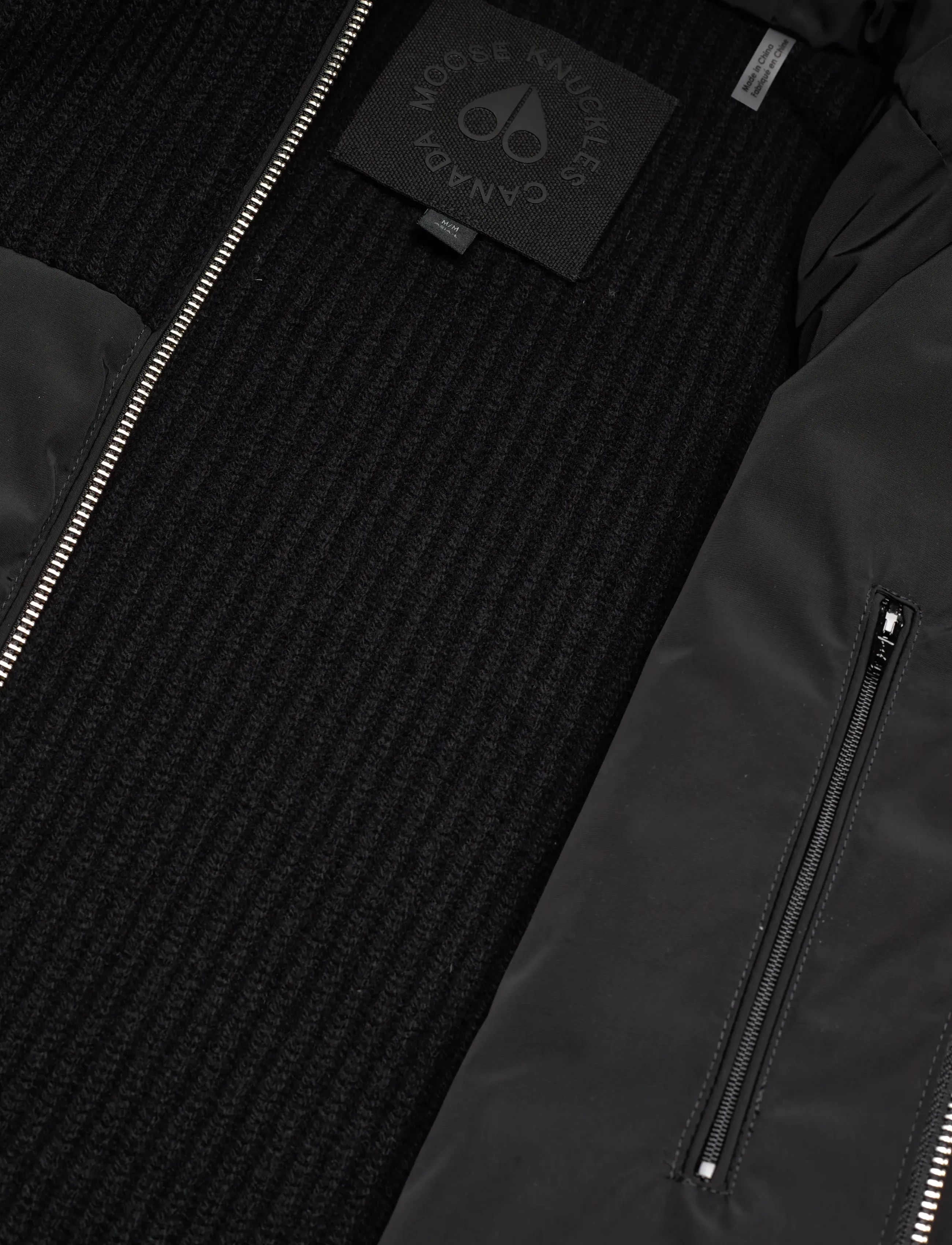 Moose Knuckles - GLENVALE KNIT HYBRID - daunenjacken - black - 4