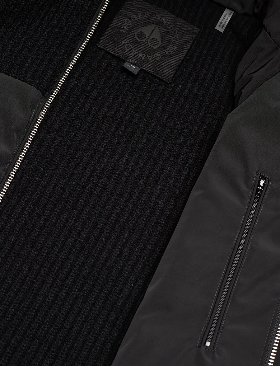 Moose Knuckles - GLENVALE KNIT HYBRID - daunenjacken - black - 4