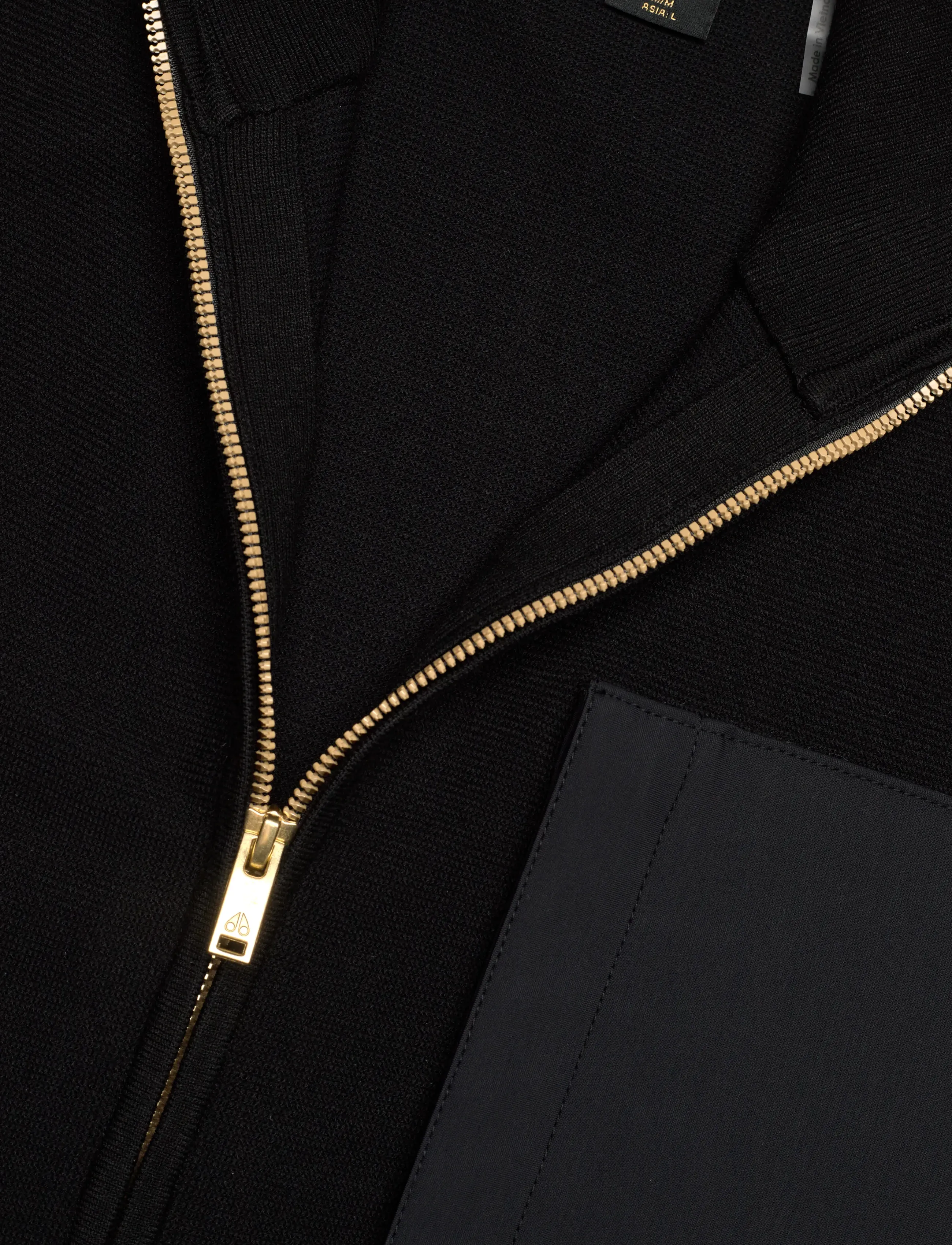 Moose Knuckles - ELOWAN FZIP SWEATER GOLD - black - 2
