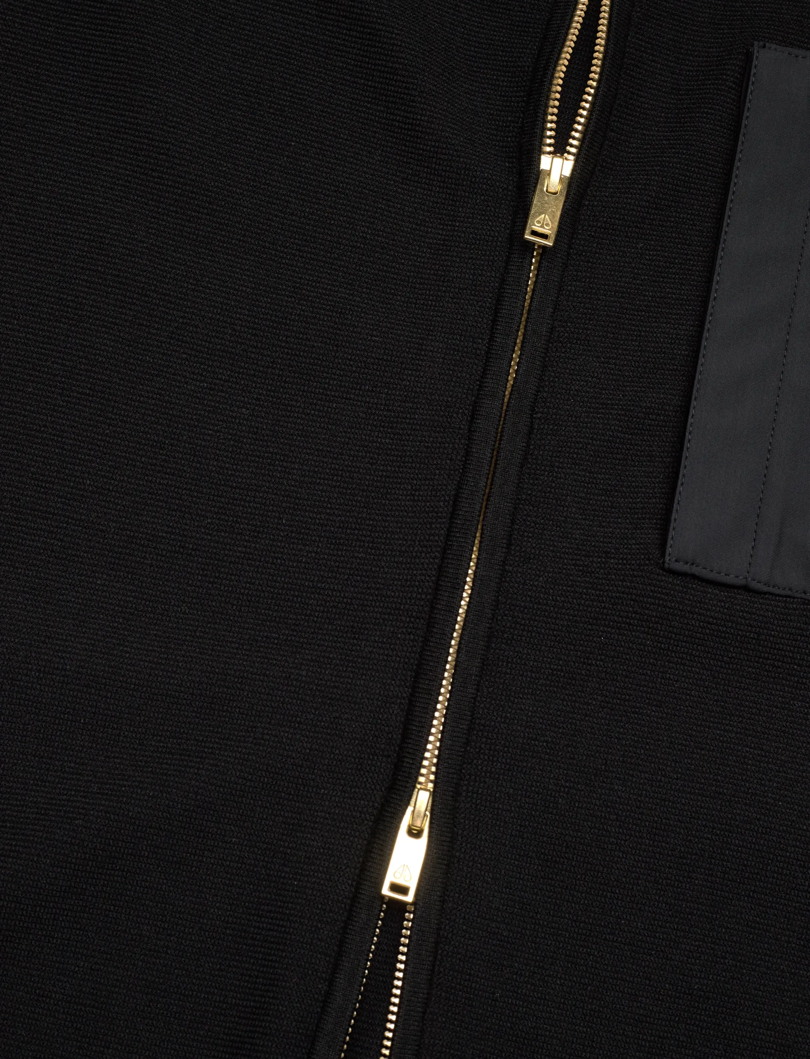 Moose Knuckles - ELOWAN FZIP SWEATER GOLD - black - 4