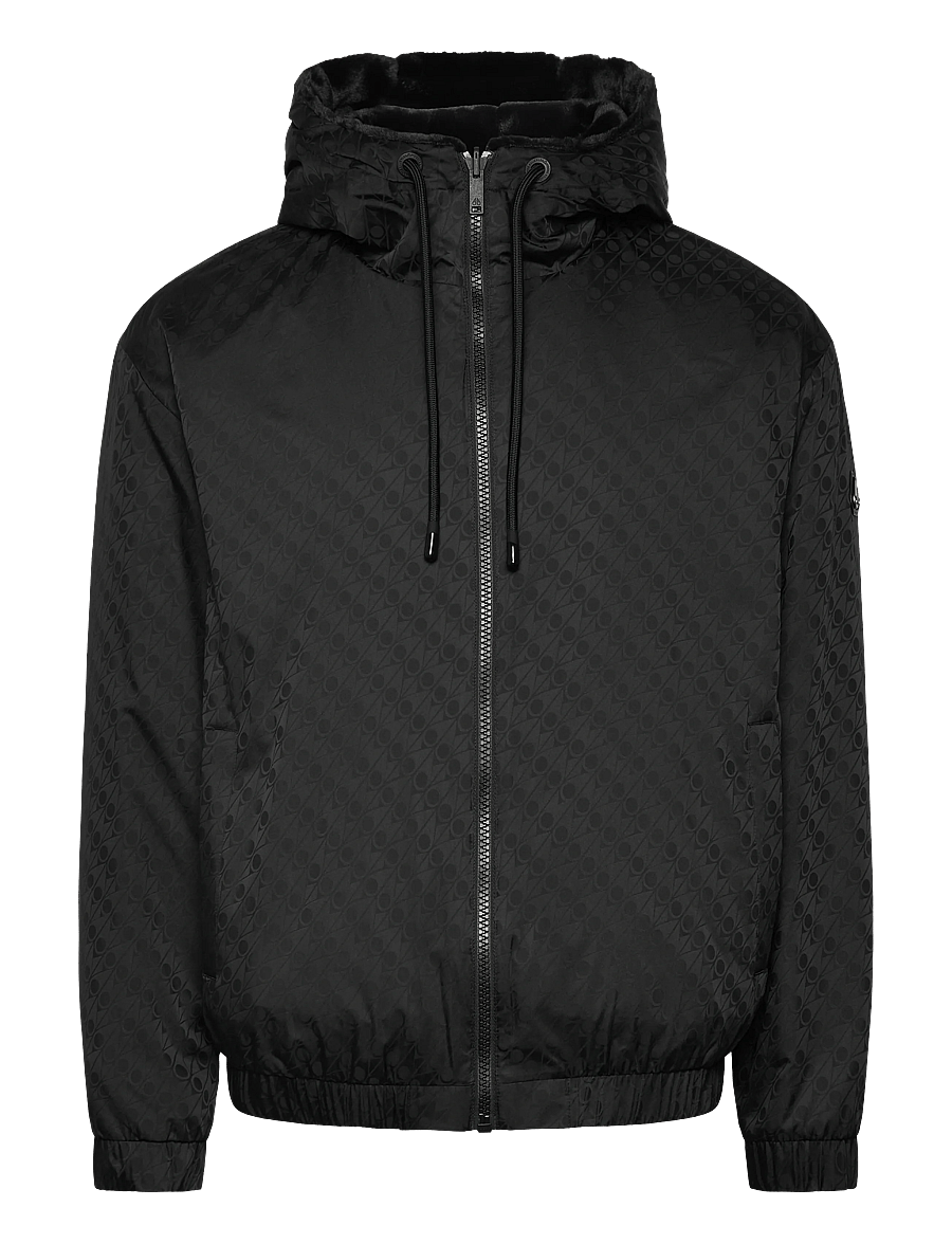 Moose Knuckles - BORDEN MONOGRAM REVERSIBLE BUNNY - höstjackor - black/blk mono - 0