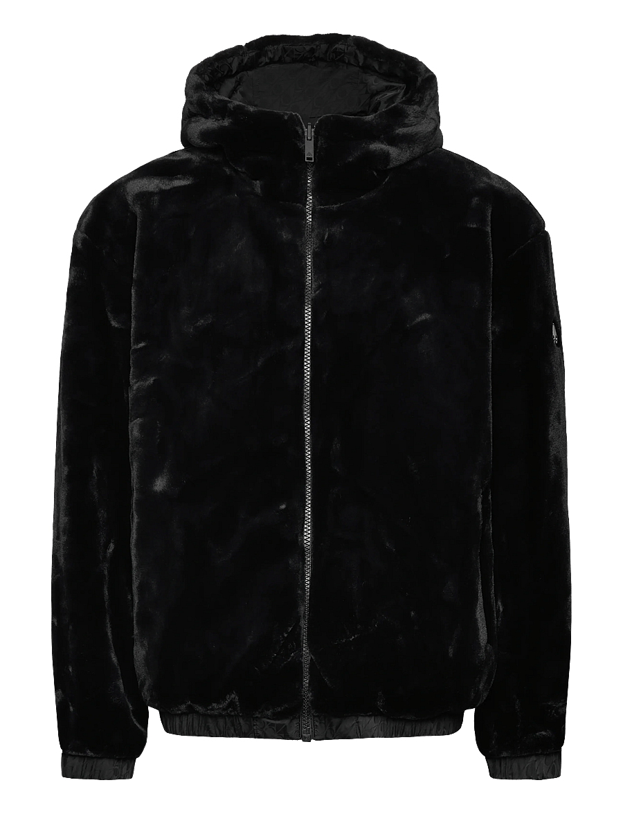Moose Knuckles - BORDEN MONOGRAM REVERSIBLE BUNNY - höstjackor - black/blk mono - 2