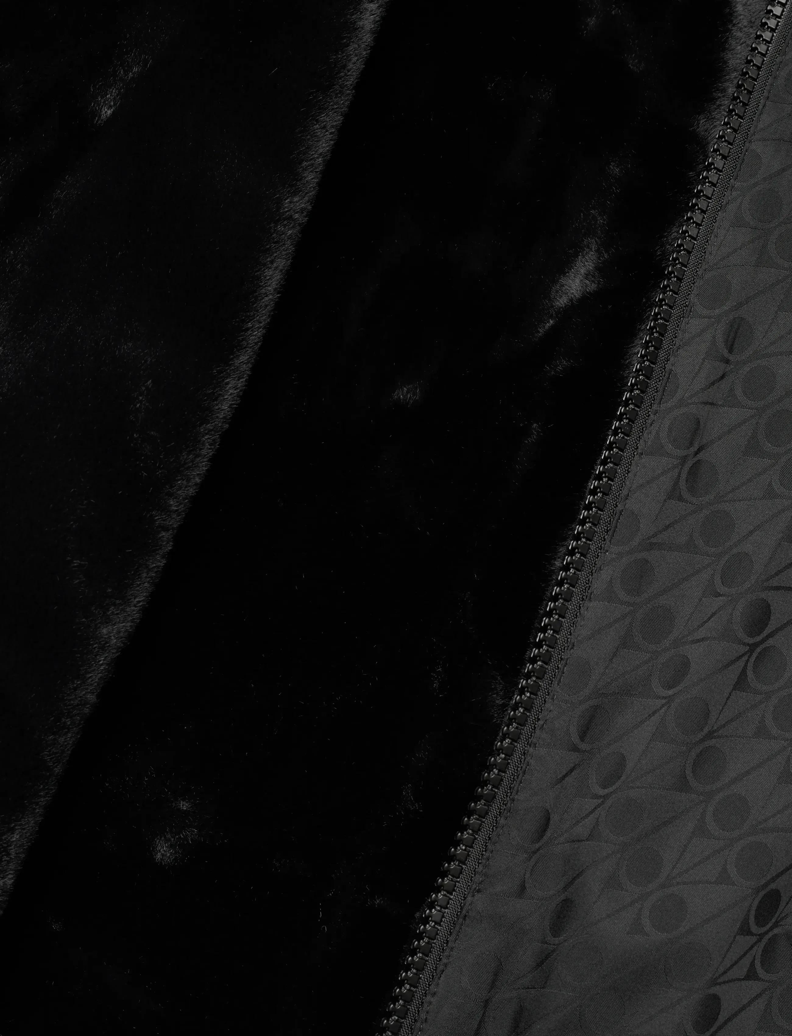 Moose Knuckles - BORDEN MONOGRAM REVERSIBLE BUNNY - frühlingsjacken - black/blk mono - 5