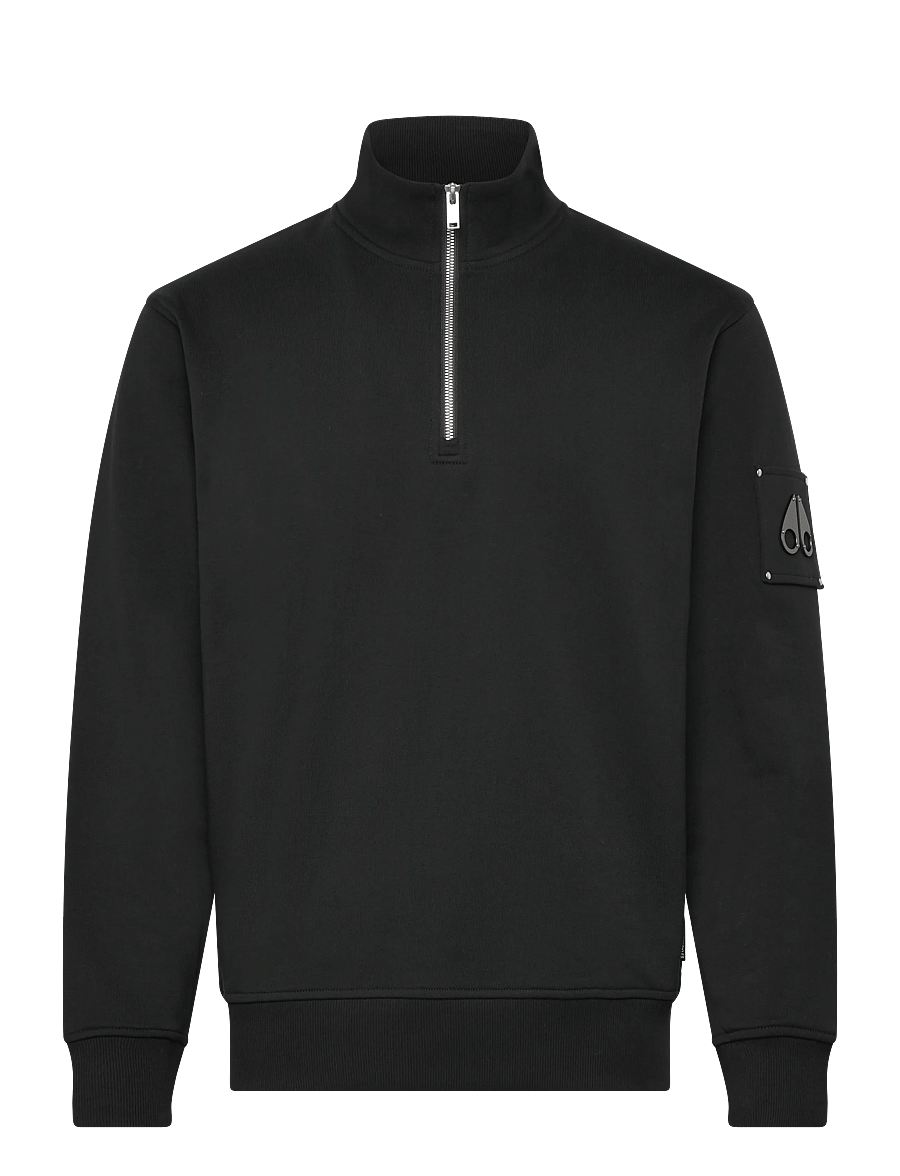 Moose Knuckles - HARTSFIELD 1/4 ZIP - sweats - black - 1