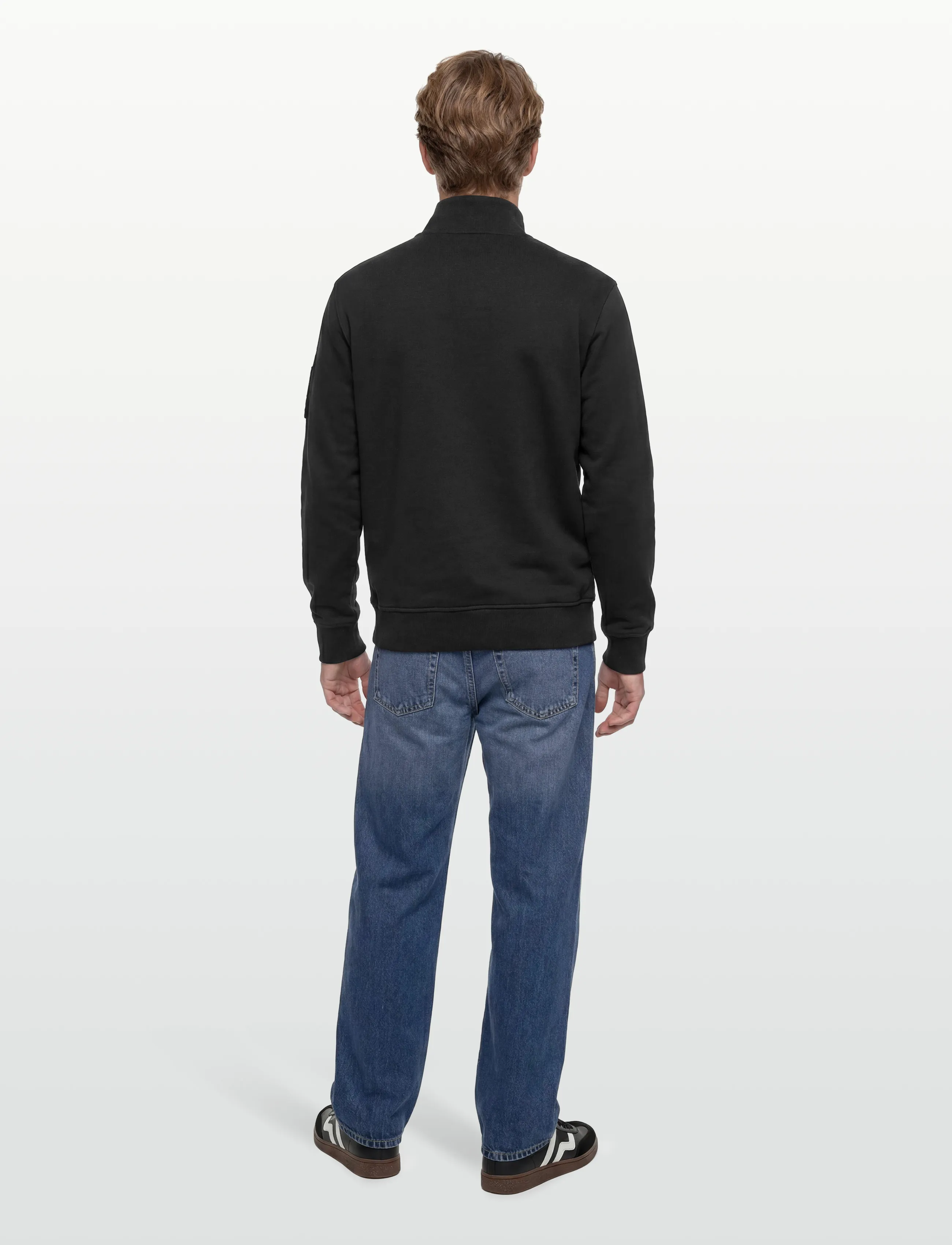 Moose Knuckles - HARTSFIELD 1/4 ZIP - medvilniniai megztiniai - black - 4