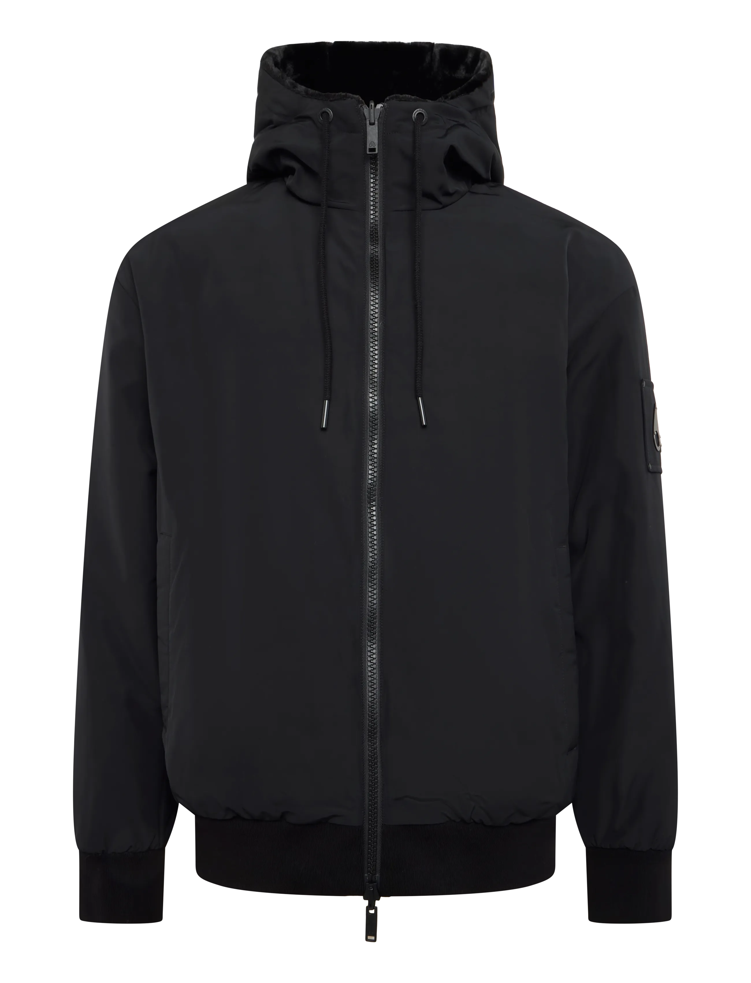 Moose Knuckles ROLAND REVERSIBLE BUNNY - Üleriided - BLACK / black