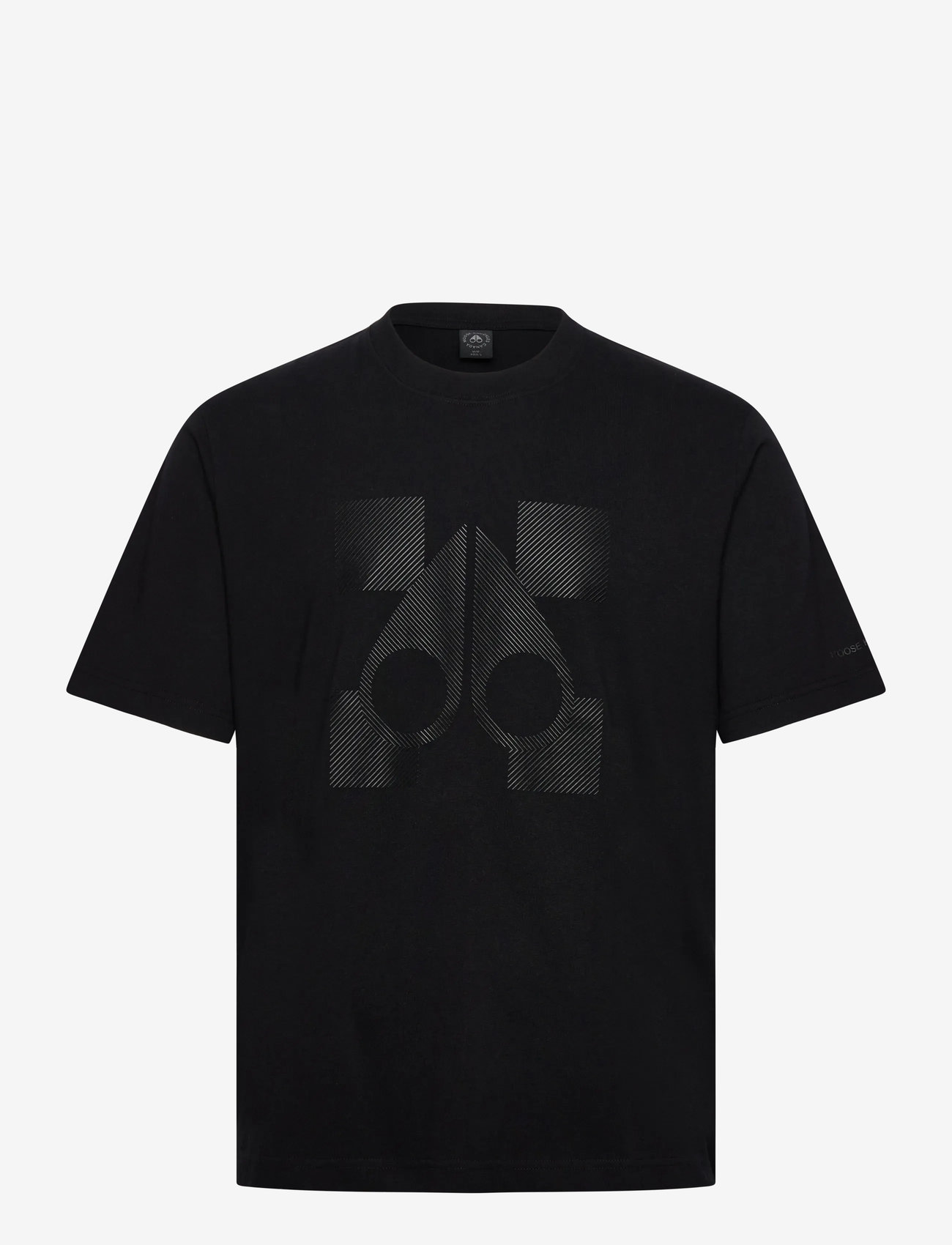 Moose Knuckles - FINCHLEY TEE - kortärmade t-shirts - black - 0