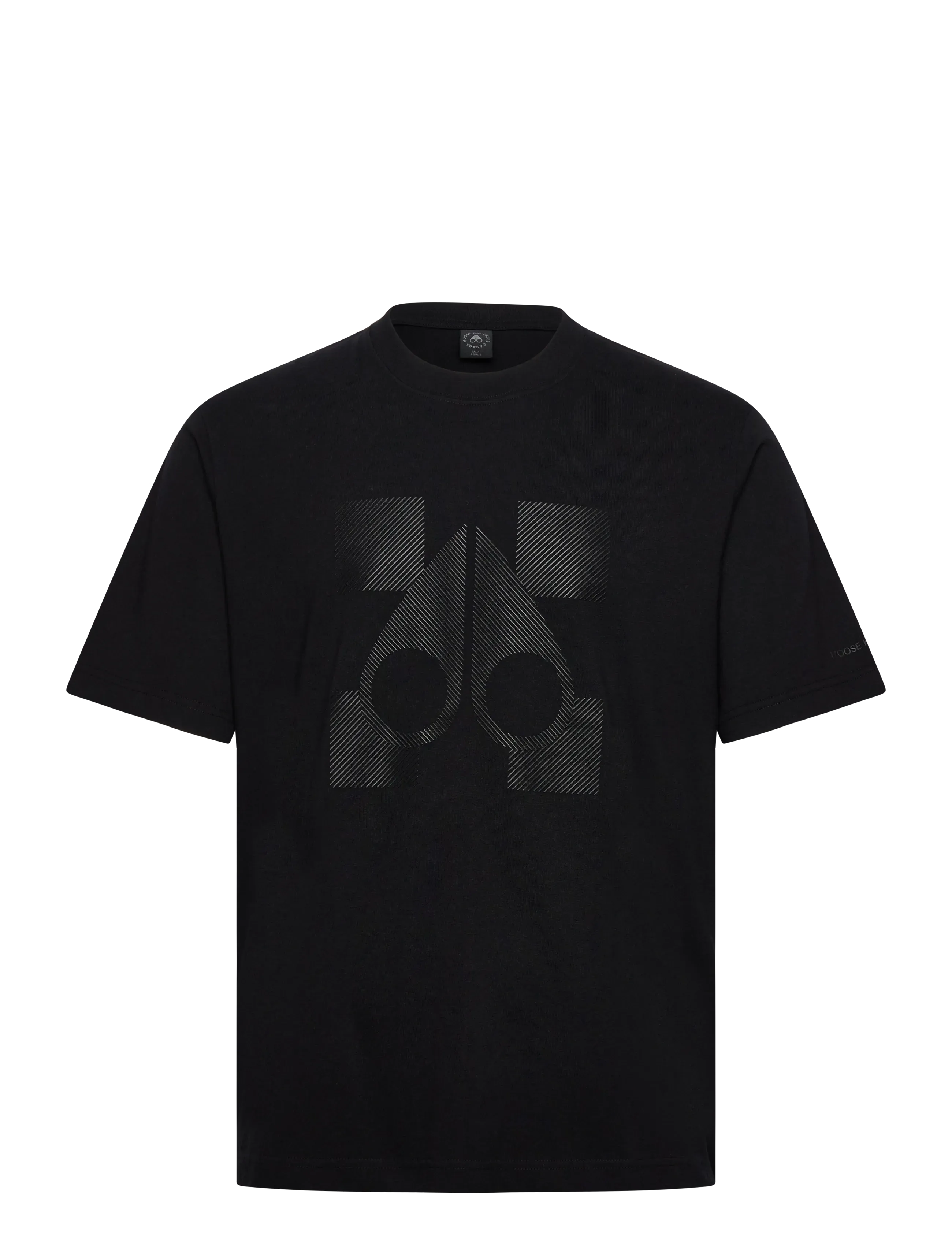 Moose Knuckles FINCHLEY TEE - Clothing - BLACK / black