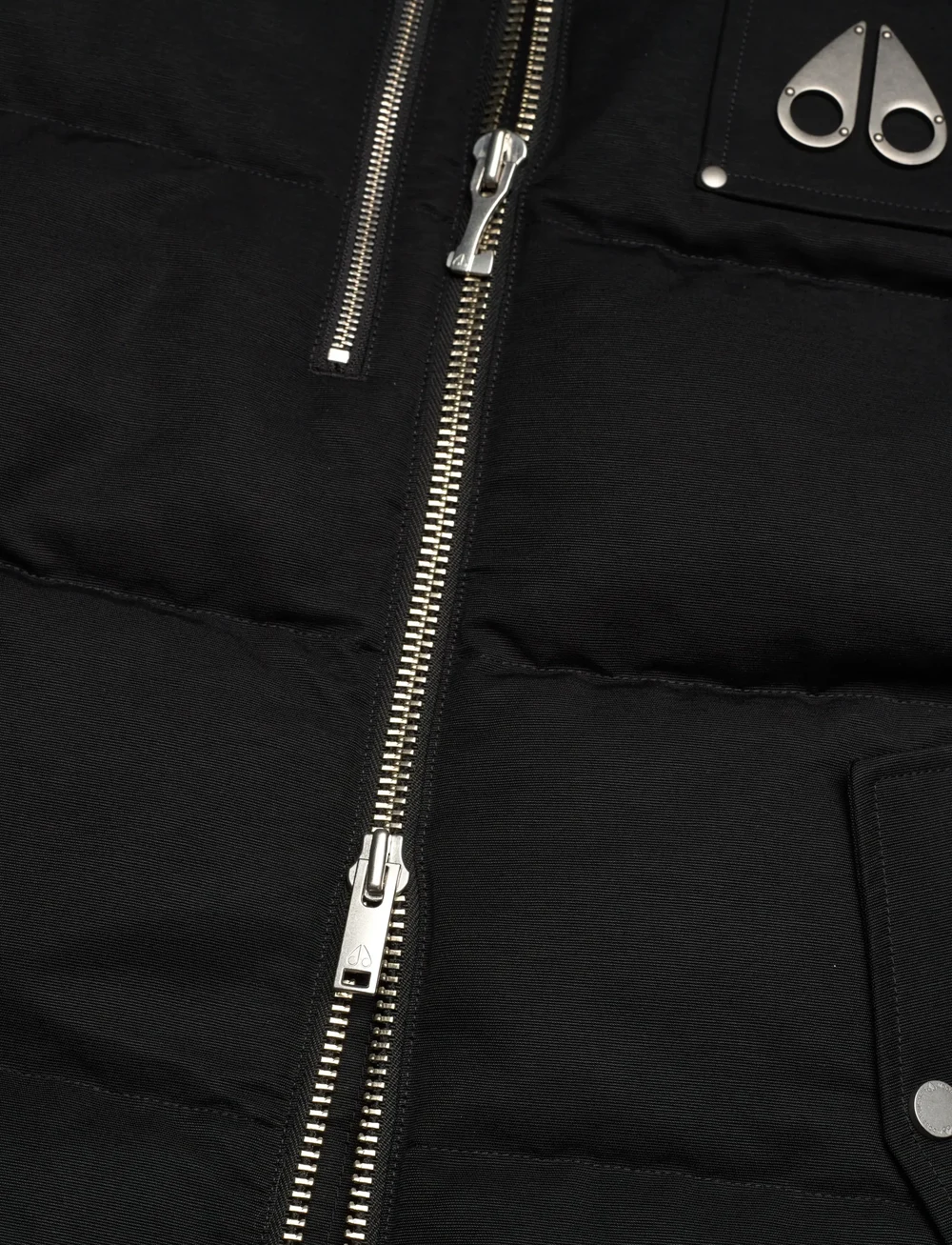 Moose Knuckles - WESTMOUNT 2TONE VEST - liemenės - blk w/blk - 4