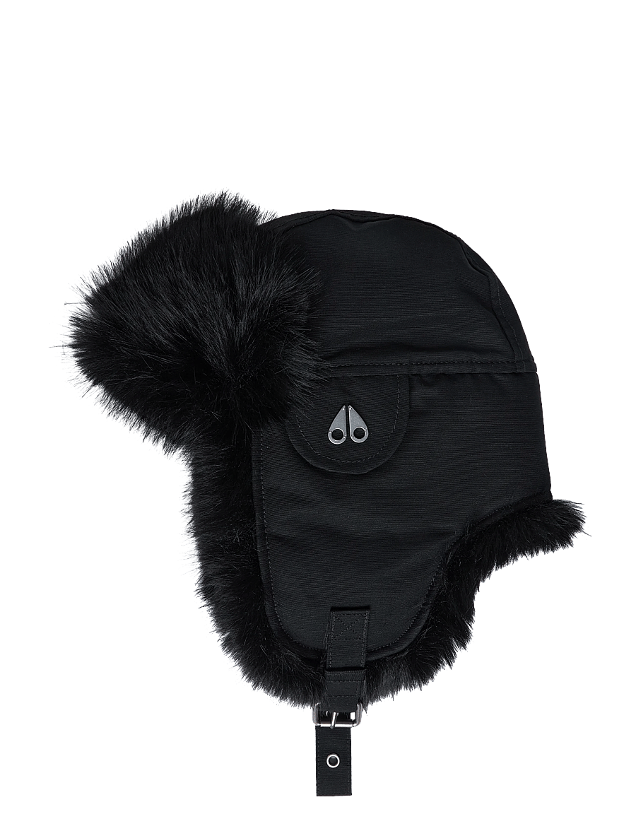 Moose Knuckles - ORIGINAL TRAPPER HAT - hats - black w/blk ff - 2